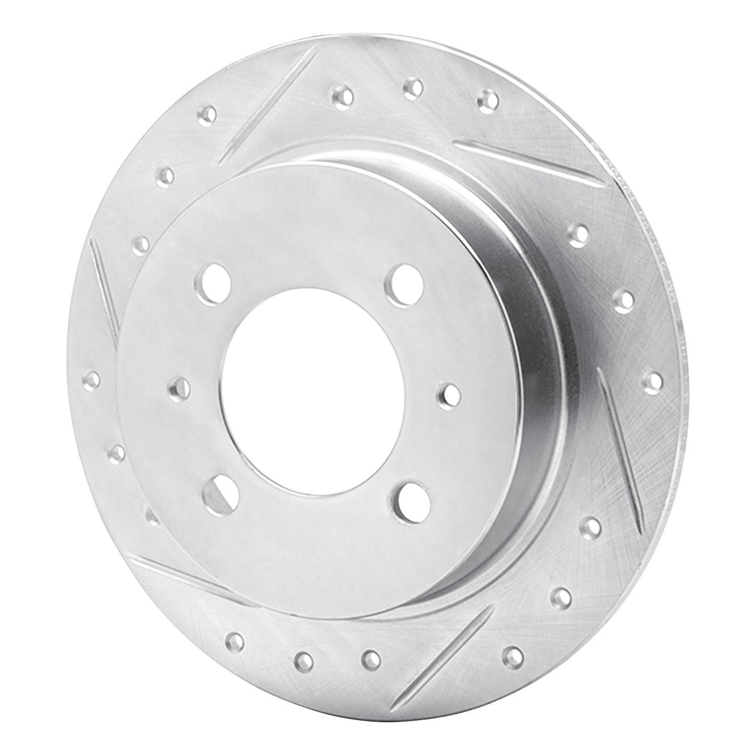 631-67039L Drilled/Slotted Brake Rotor [Silver], 1991-2006 Infiniti/Nissan, Position: Rear Left