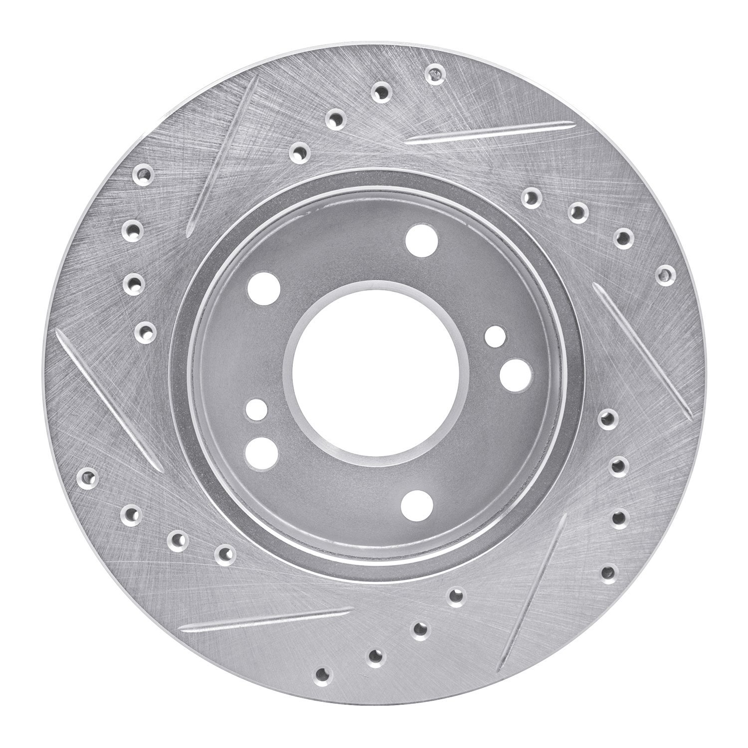 631-67047R Drilled/Slotted Brake Rotor [Silver], 1996-1998 Infiniti/Nissan, Position: Front Right