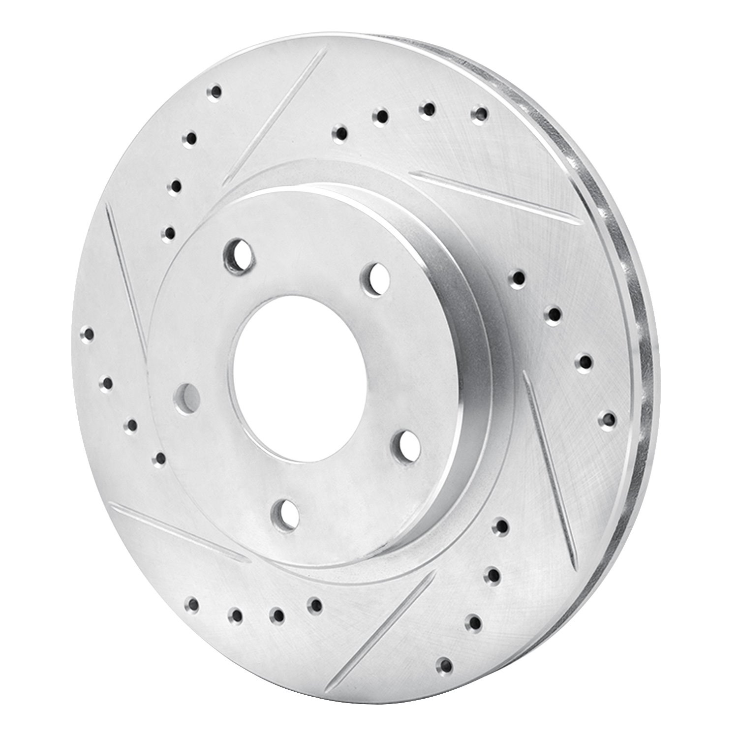 631-67048L Drilled/Slotted Brake Rotor [Silver], 1999-2001 Infiniti/Nissan, Position: Front Left
