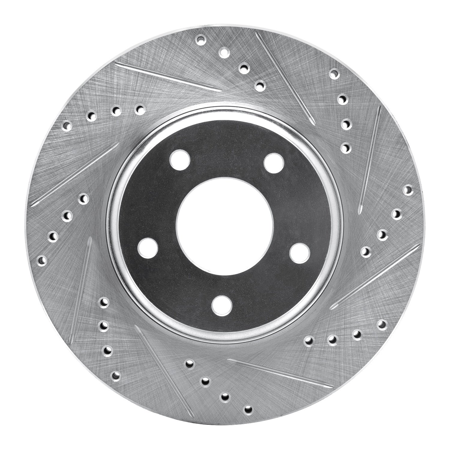 631-67049R Drilled/Slotted Brake Rotor [Silver], 2002-2006 Infiniti/Nissan, Position: Front Right