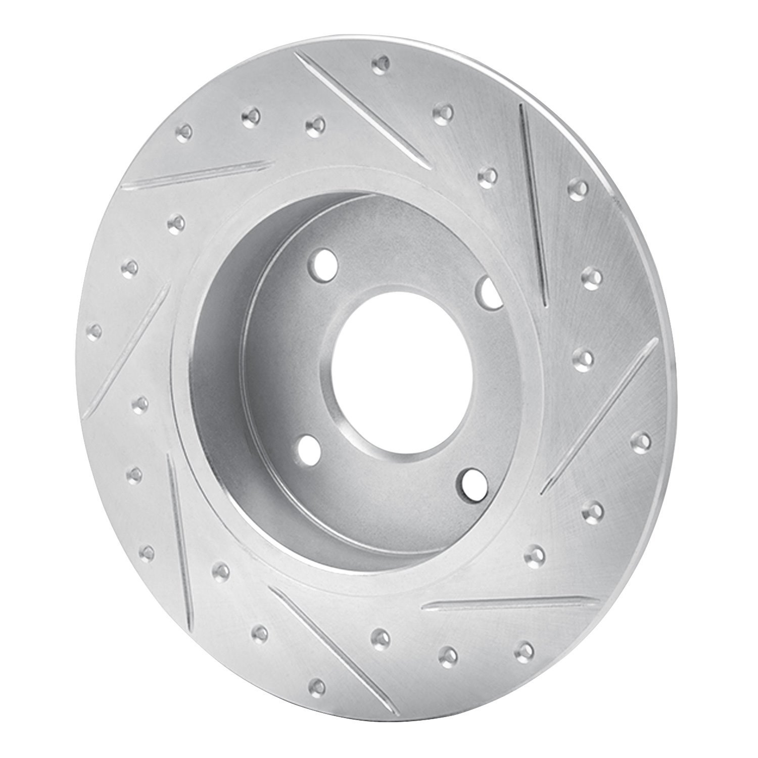 631-67053L Drilled/Slotted Brake Rotor [Silver], 2004-2006 Infiniti/Nissan, Position: Rear Left