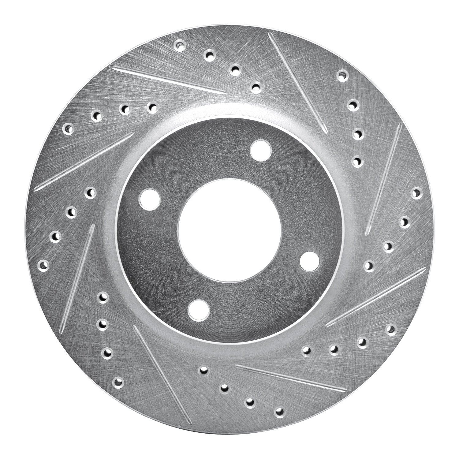 631-67056R Drilled/Slotted Brake Rotor [Silver], 2007-2014 Infiniti/Nissan, Position: Front Right