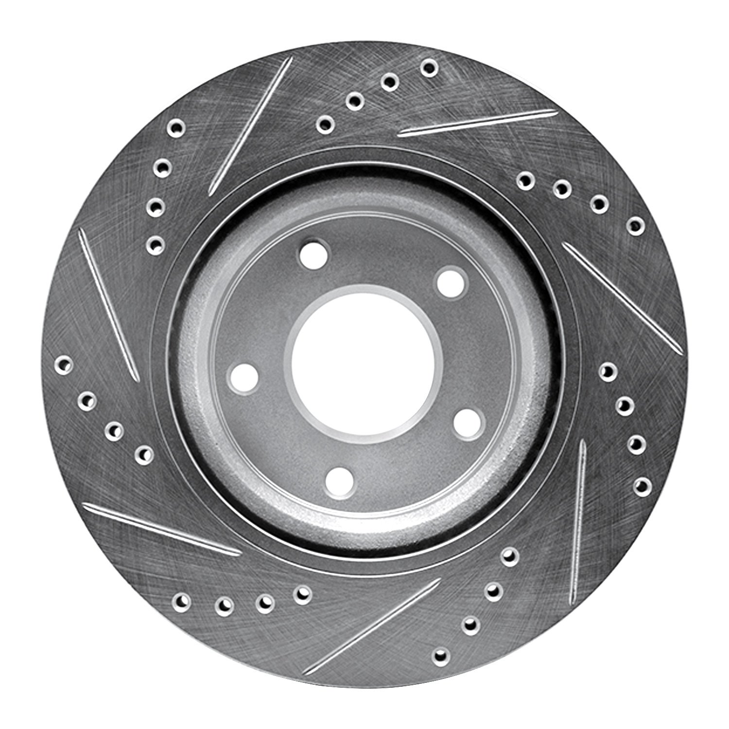 631-67057R Drilled/Slotted Brake Rotor [Silver], 2007-2013 Infiniti/Nissan, Position: Front Right