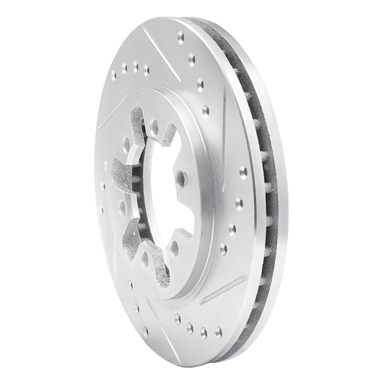 631-67079R Drilled/Slotted Brake Rotor [Silver], 1985-2012 Infiniti/Nissan, Position: Front Right