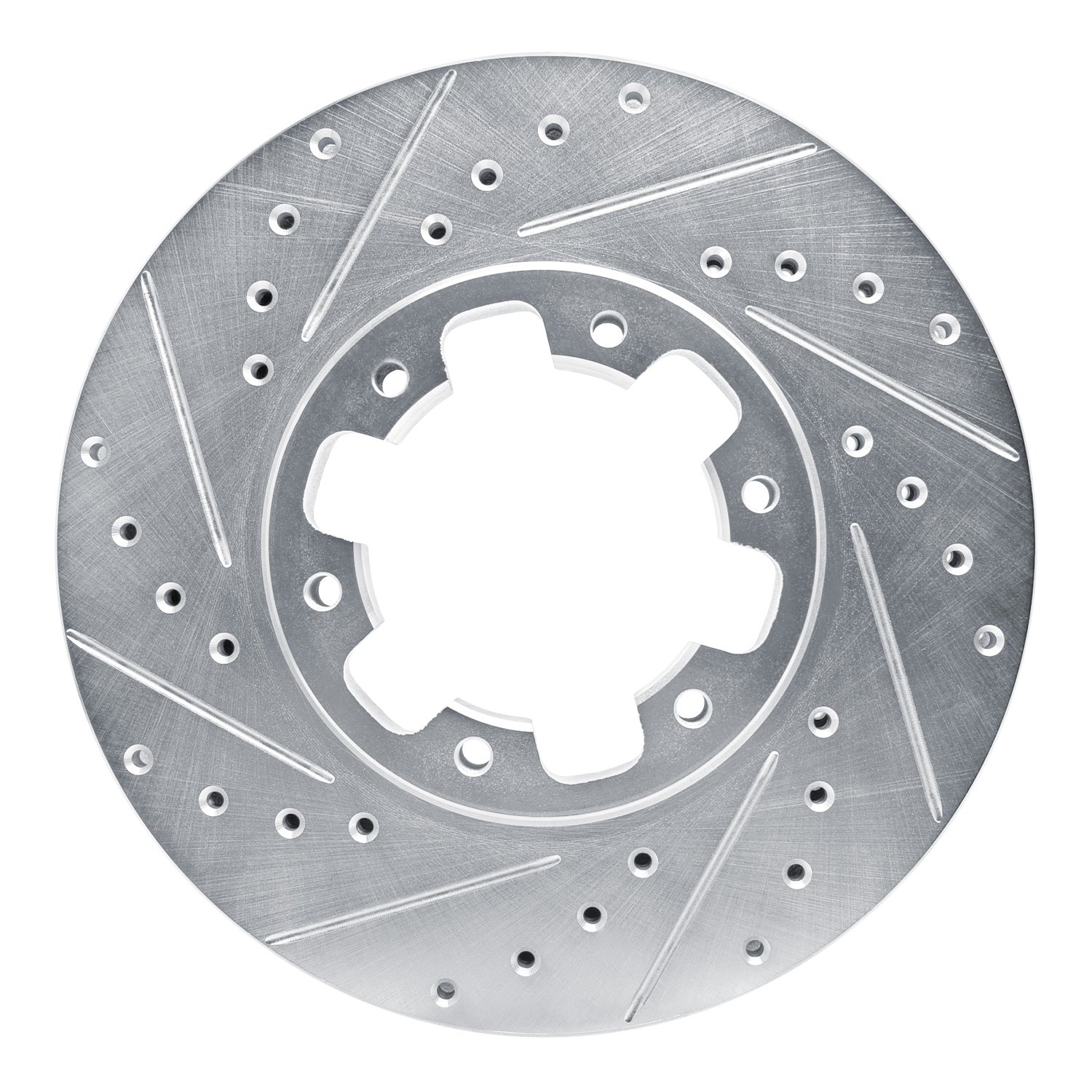 631-67084L Drilled/Slotted Brake Rotor [Silver], 1996-2004 Infiniti/Nissan, Position: Front Left