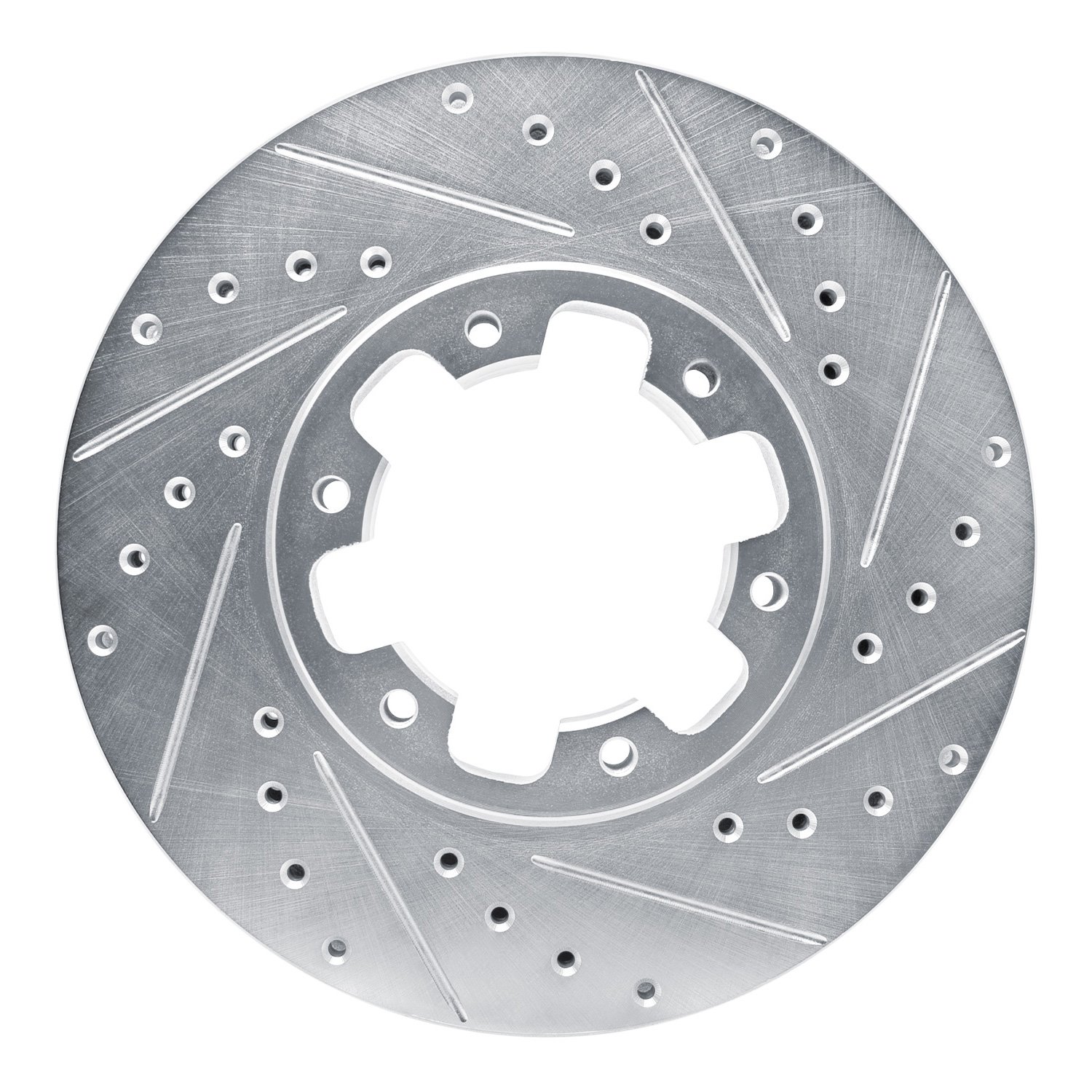 631-67084R Drilled/Slotted Brake Rotor [Silver], 1996-2004 Infiniti/Nissan, Position: Front Right