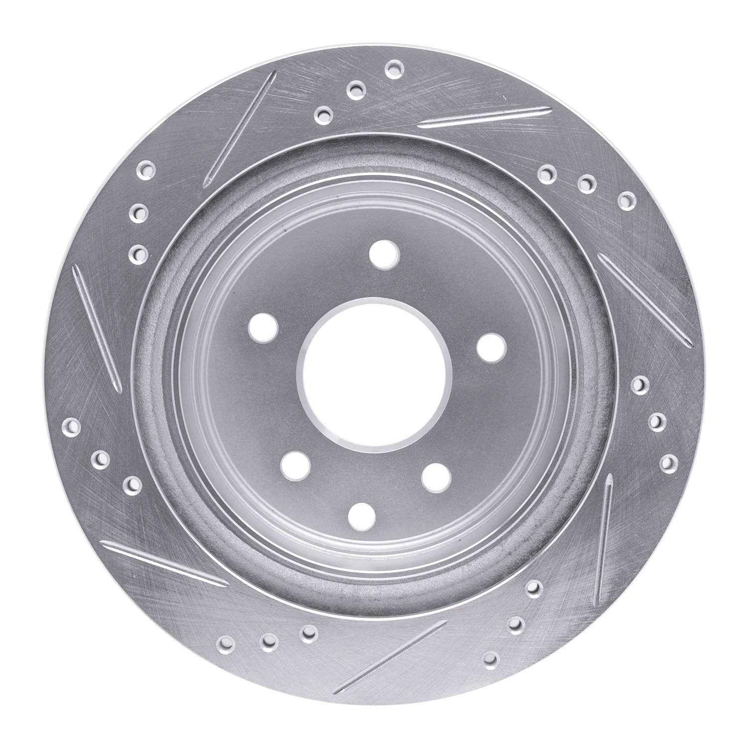 631-67088R Drilled/Slotted Brake Rotor [Silver], Fits Select Multiple Makes/Models, Position: Rear Right