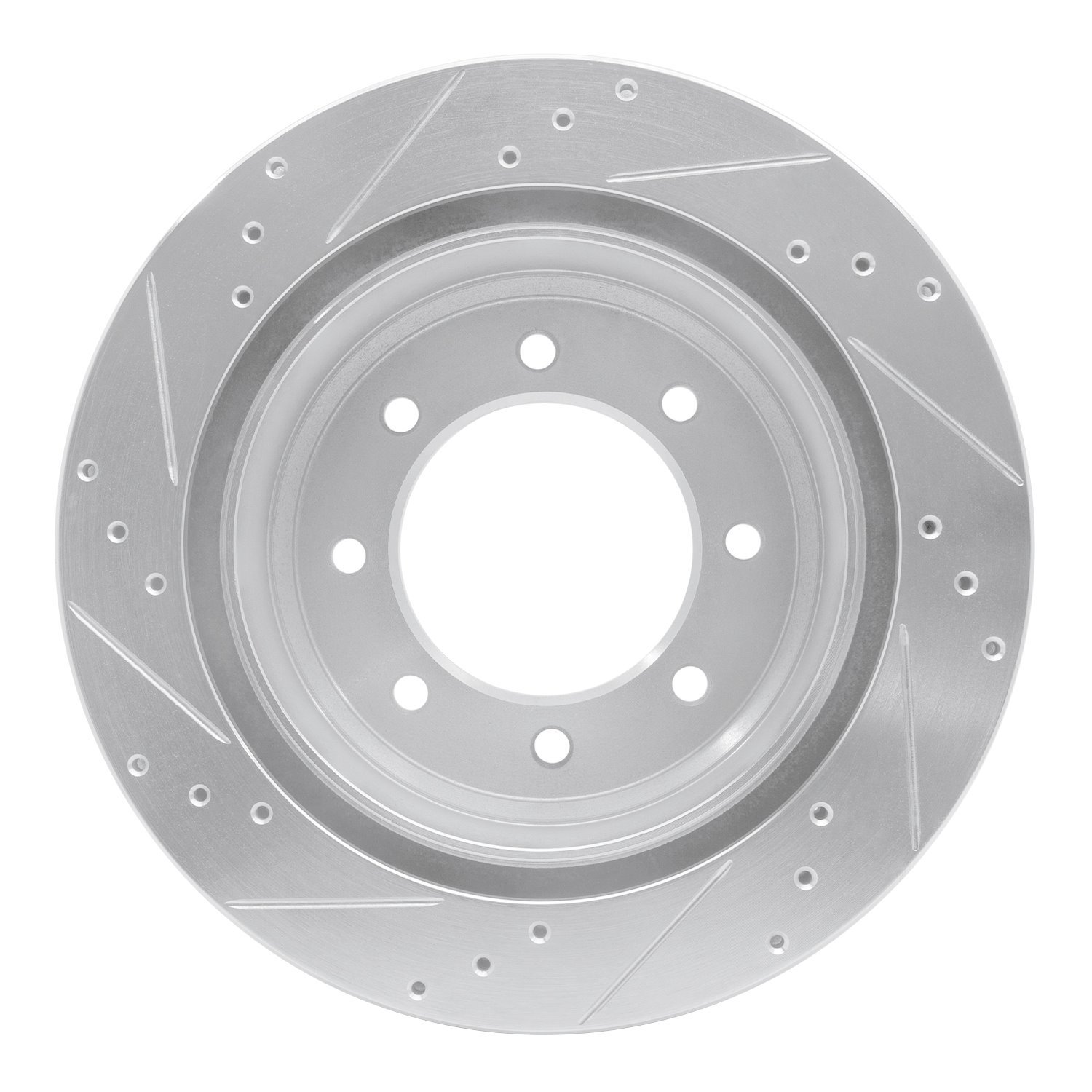 Drilled/Slotted Brake Rotor [Silver], 2012-2021 Infiniti/Nissan