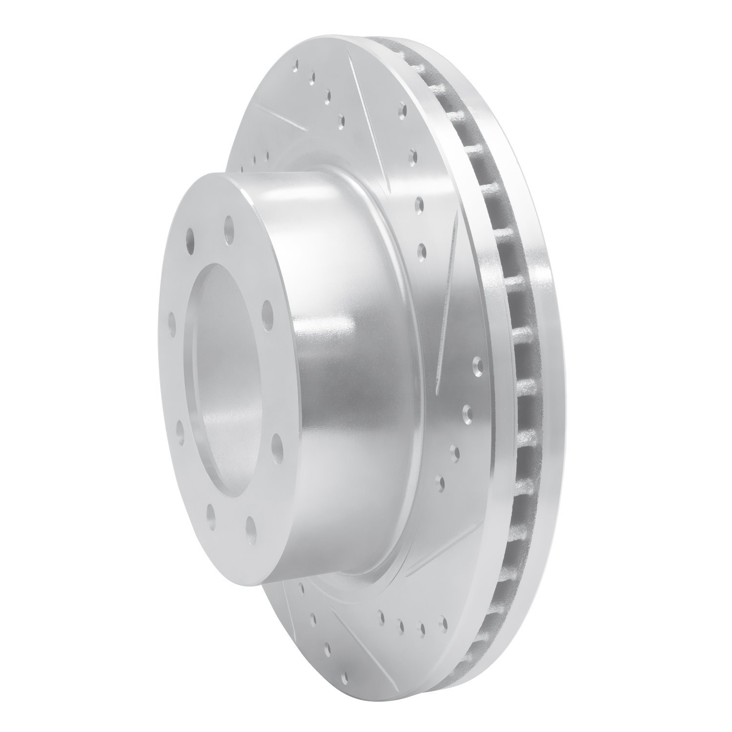 631-67102R Drilled/Slotted Brake Rotor [Silver], 2012-2021 Infiniti/Nissan, Position: Front Right,Fr Right