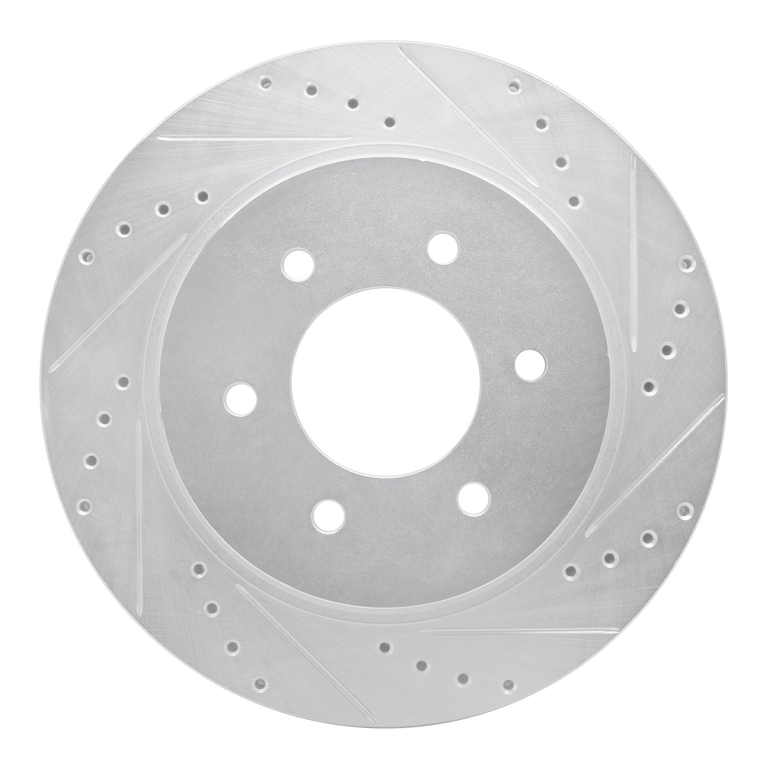 631-67108R Drilled/Slotted Brake Rotor [Silver], Fits Select Infiniti/Nissan, Position: Front Right