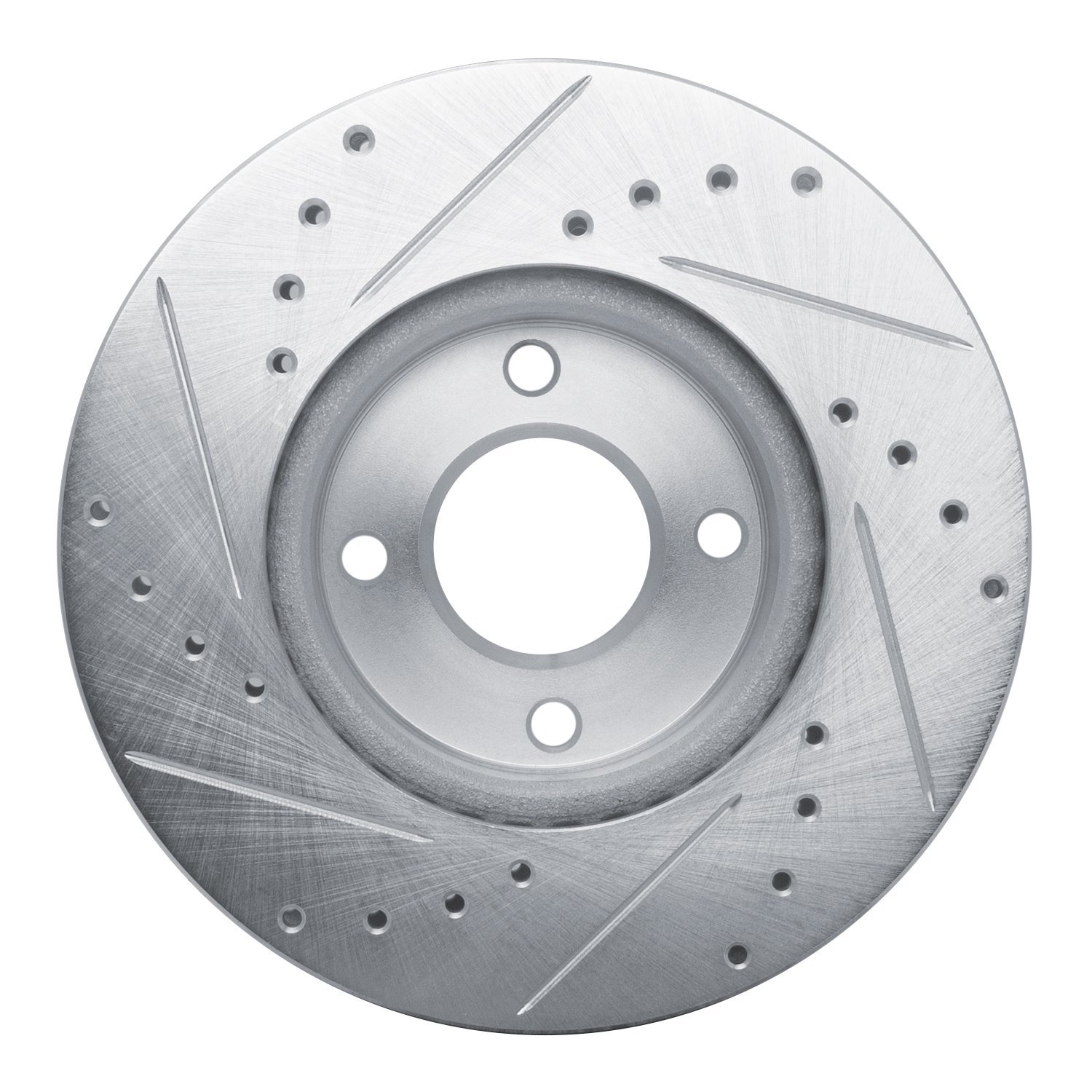 631-67112R Drilled/Slotted Brake Rotor [Silver], Fits Select Infiniti/Nissan, Position: Front Right