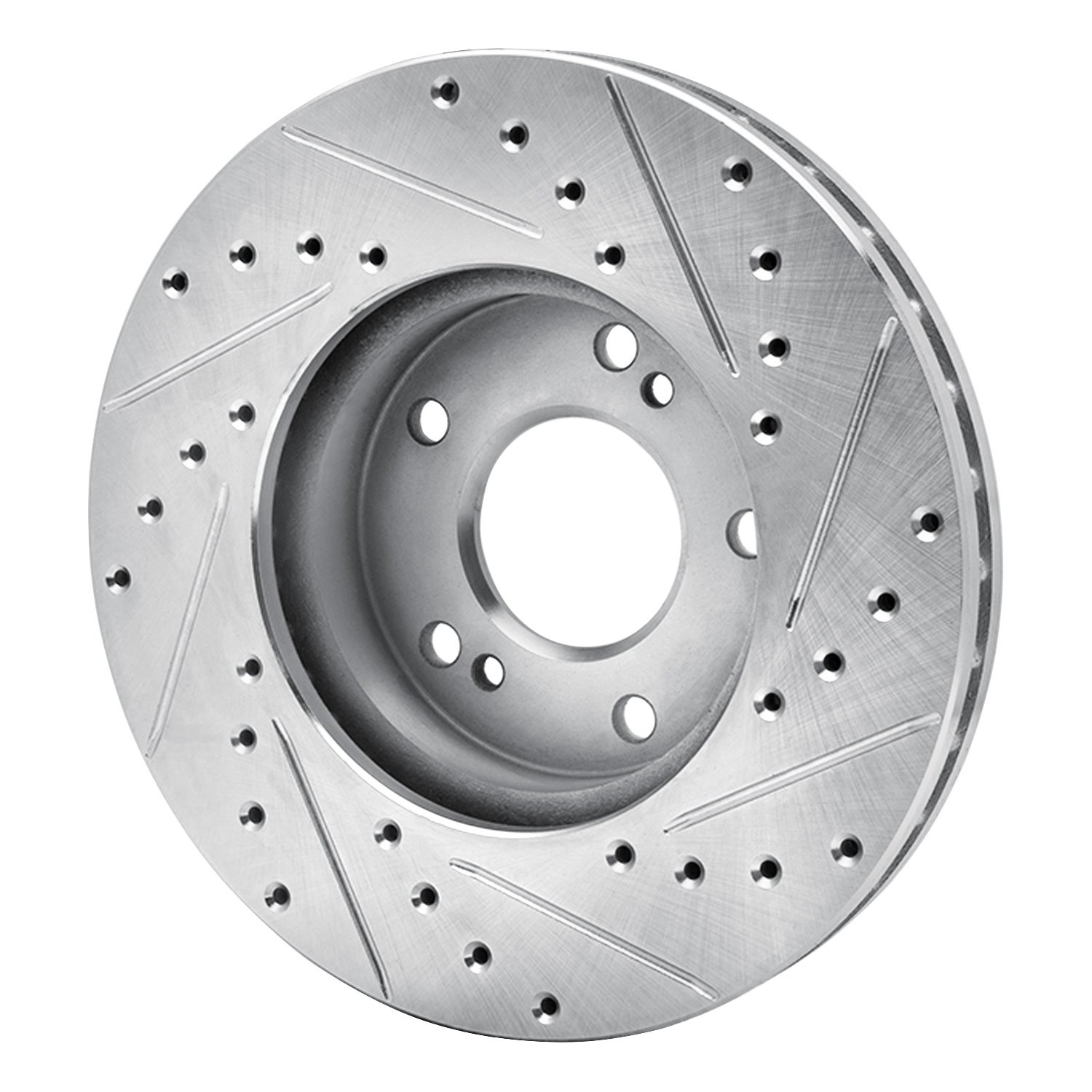 Drilled/Slotted Brake Rotor [Silver], 1990-1997 Infiniti/Nissan