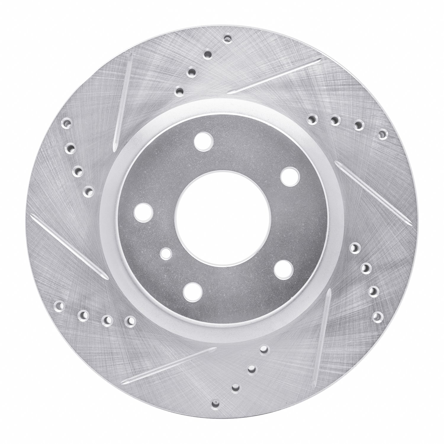 631-68007L Drilled/Slotted Brake Rotor [Silver], 2003-2005 Infiniti/Nissan, Position: Front Left