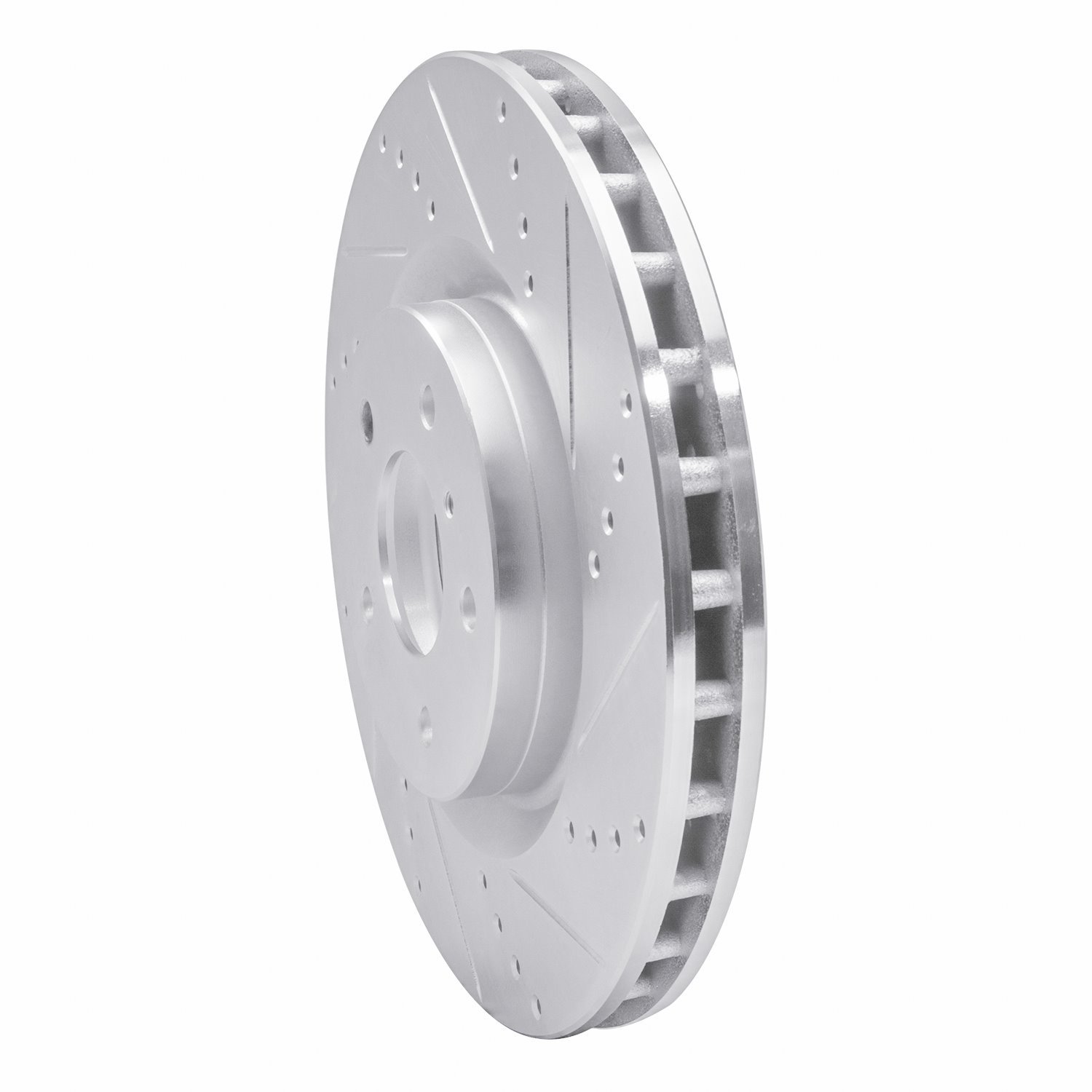 631-68008R Drilled/Slotted Brake Rotor [Silver], 2003-2008 Infiniti/Nissan, Position: Front Right
