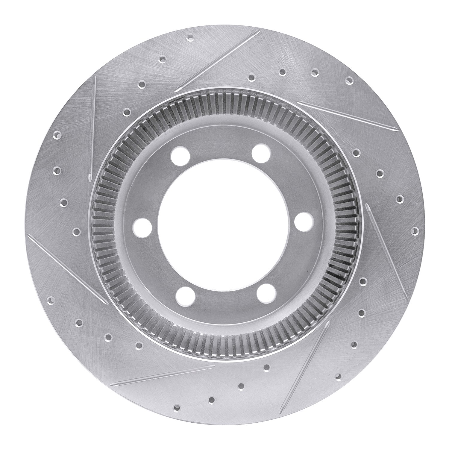 631-71009R Drilled/Slotted Brake Rotor [Silver], 1994-2017 Multiple Makes/Models, Position: Rr Right,Fr Right,Fr & Rr Right