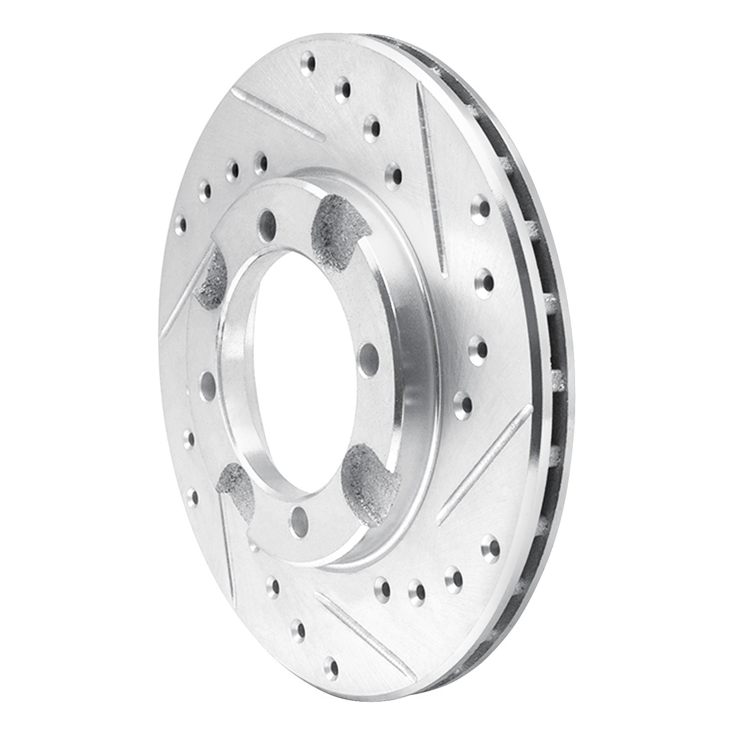 631-72013R Drilled/Slotted Brake Rotor [Silver], 1991-1992 Multiple Makes/Models, Position: Front Right