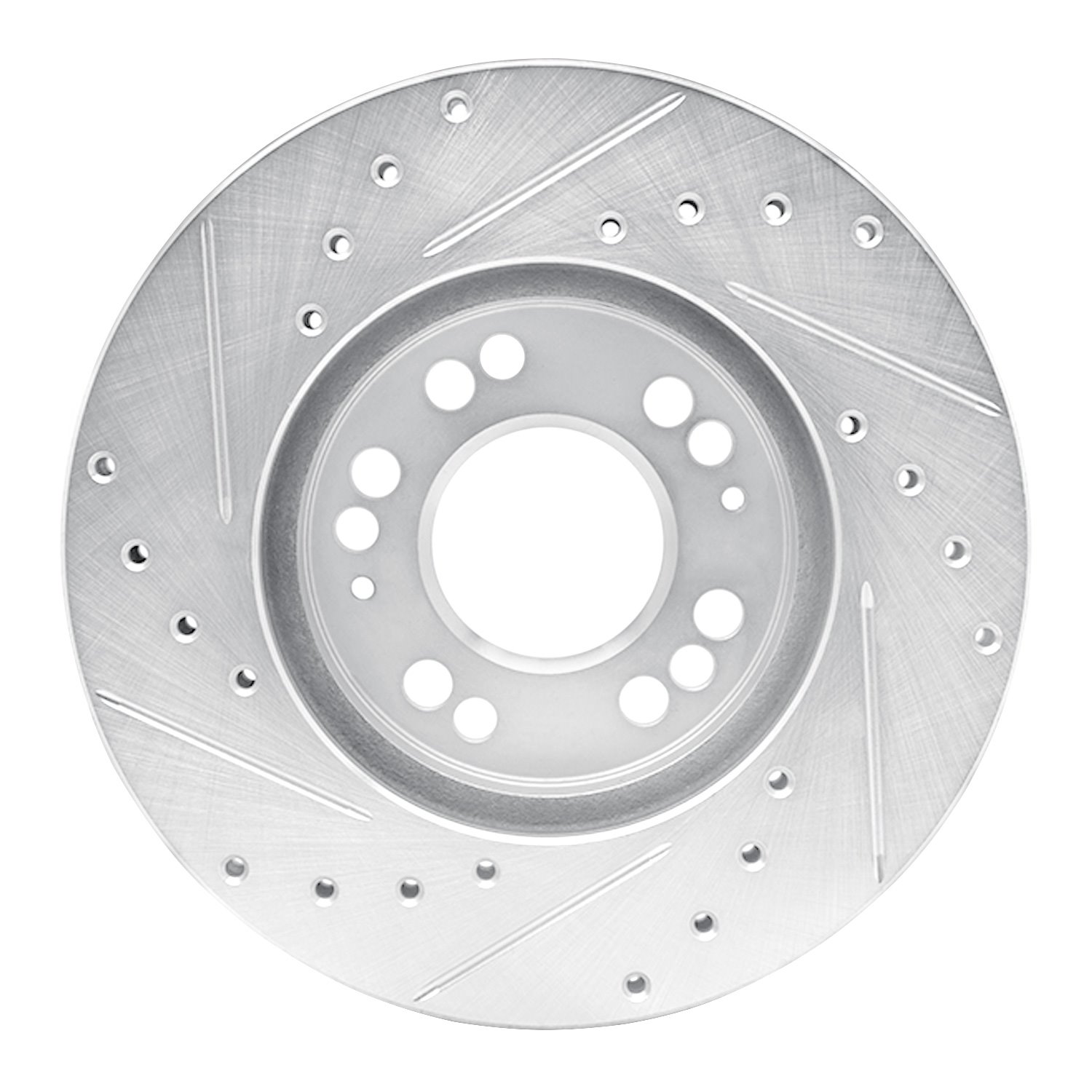 Drilled/Slotted Brake Rotor [Silver], 1991-2004 Multiple Makes/Models