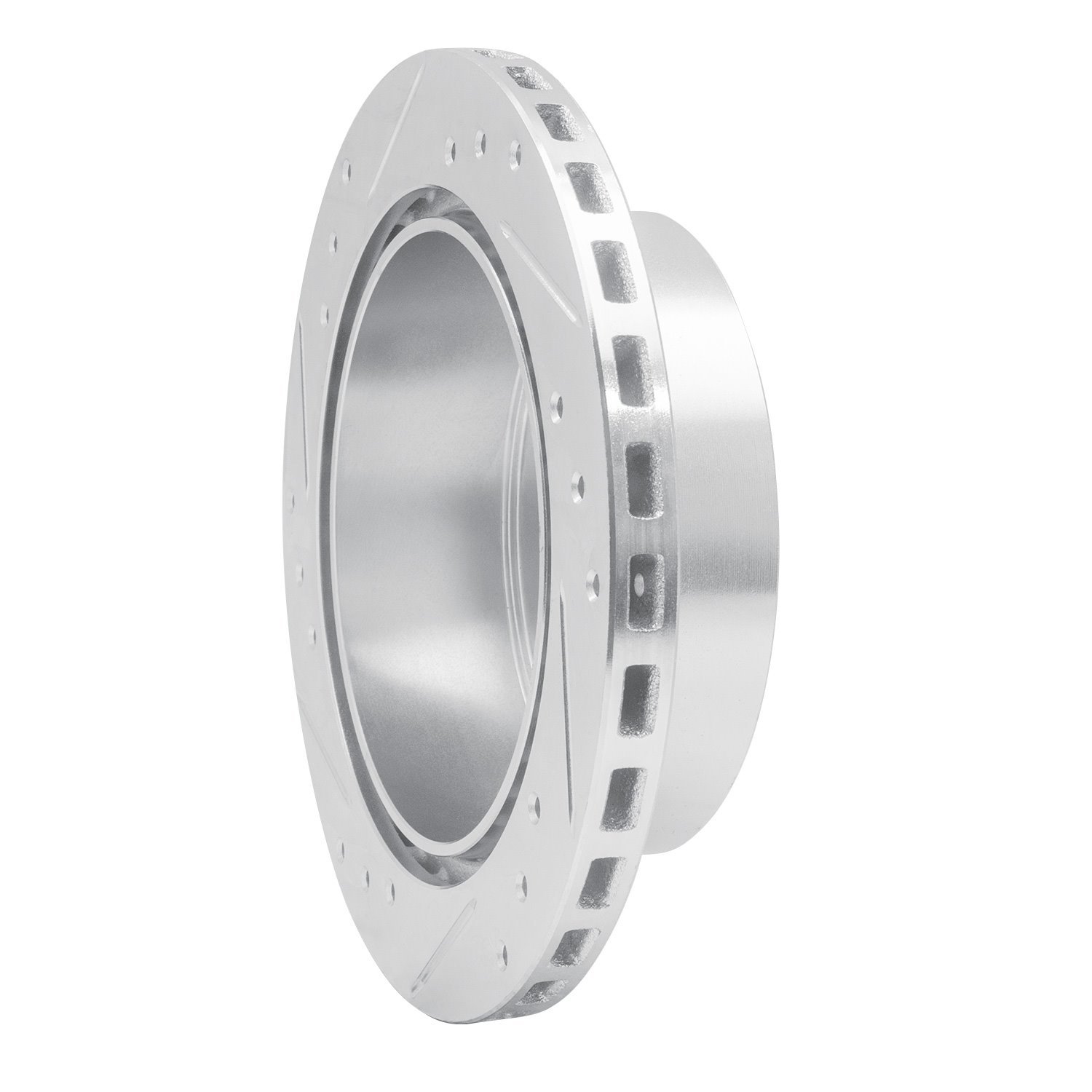 631-72016R Drilled/Slotted Brake Rotor [Silver], 1991-1999 Multiple Makes/Models, Position: Rear Right