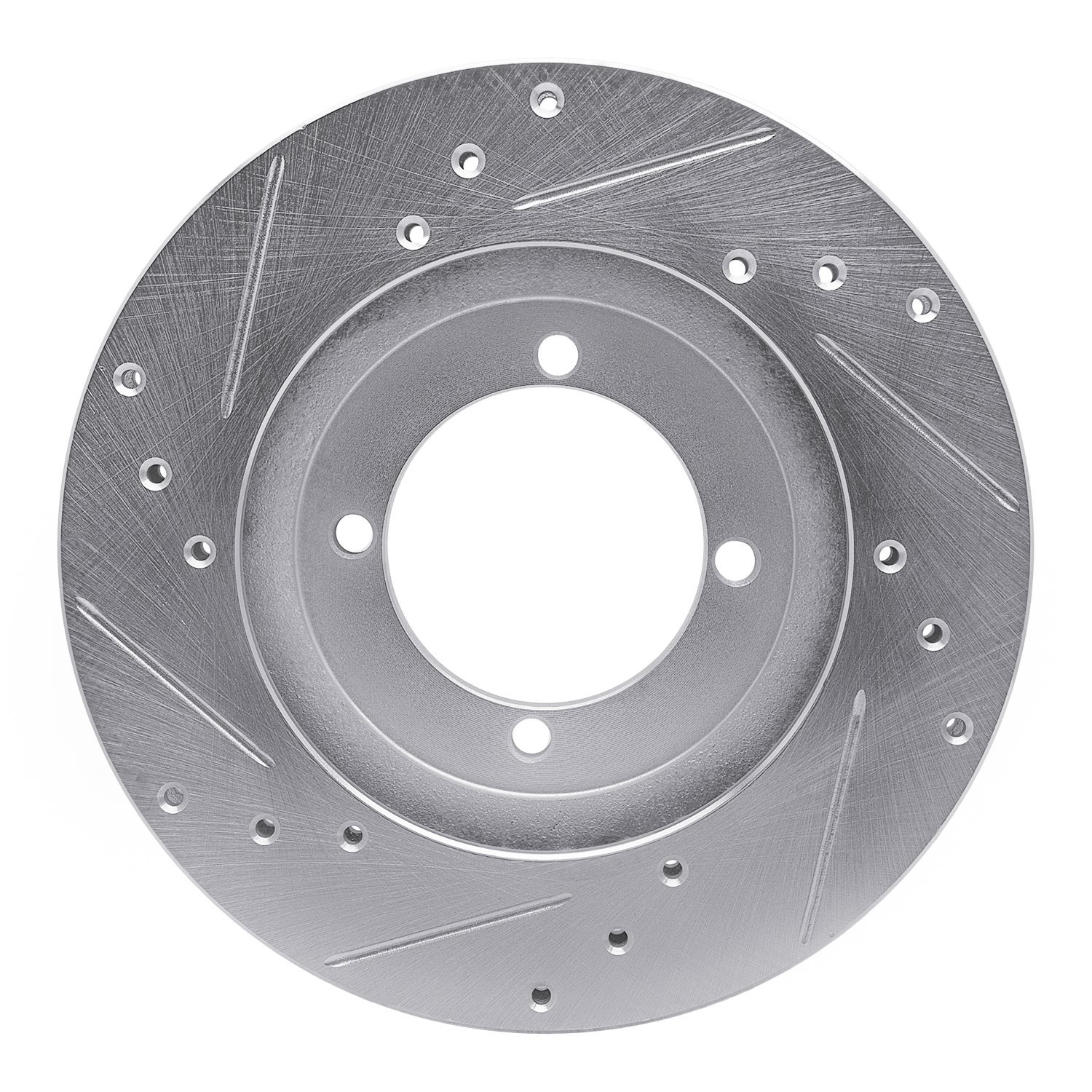 631-72020R Drilled/Slotted Brake Rotor [Silver], 1991-1992 Mitsubishi, Position: Front Right
