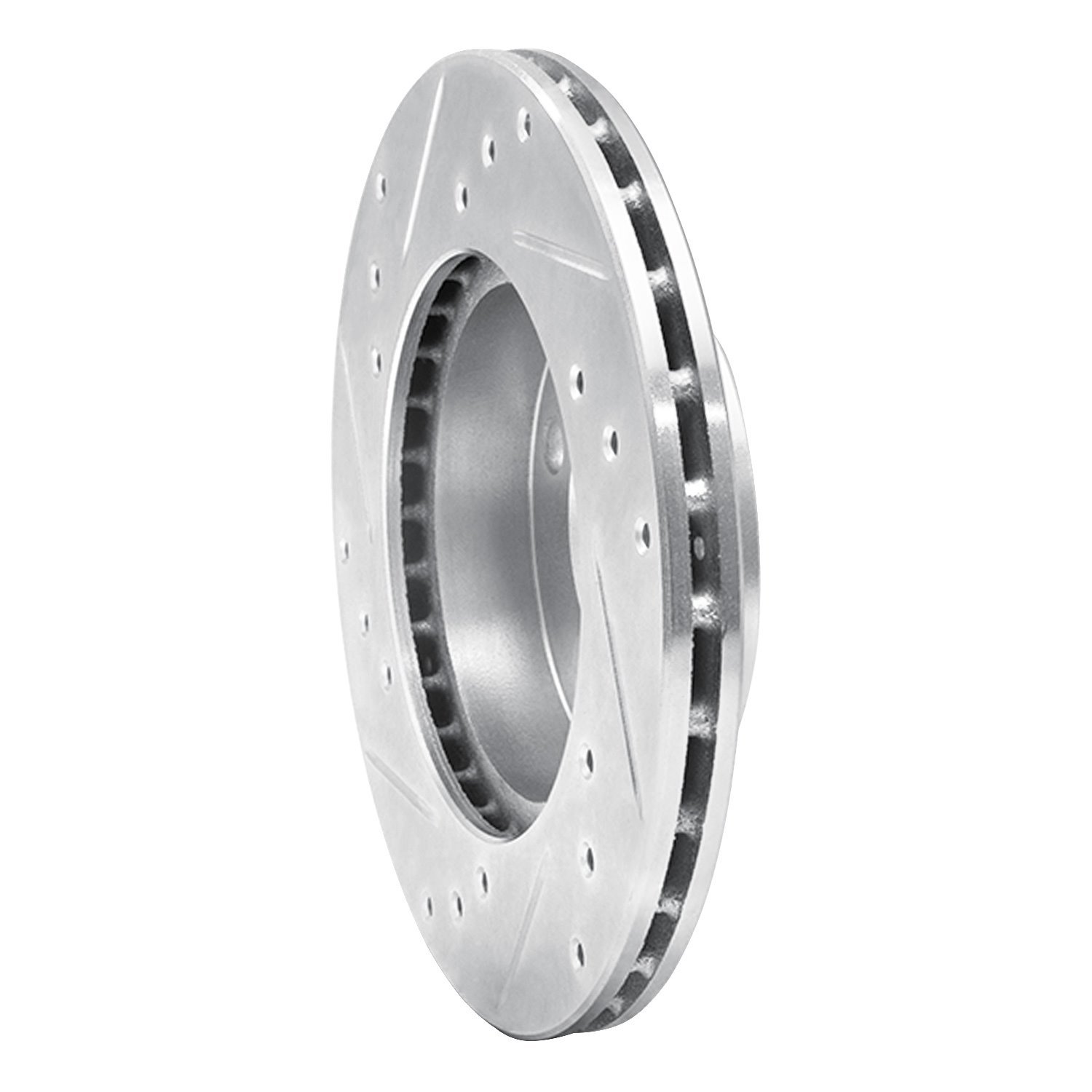 Drilled/Slotted Brake Rotor [Silver], 1992-2000 Multiple Makes/Models