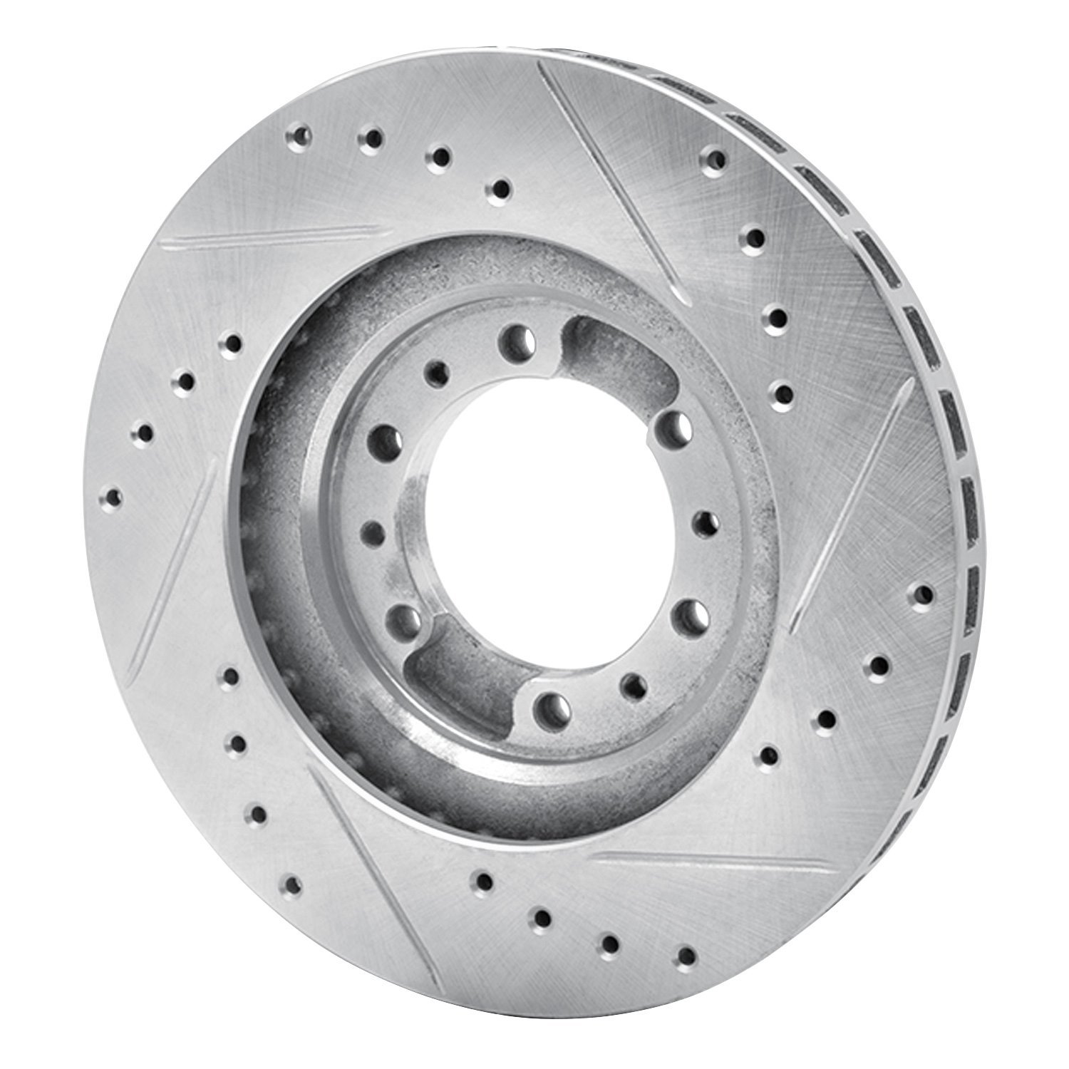 Drilled/Slotted Brake Rotor [Silver], 1990-2004 Mitsubishi