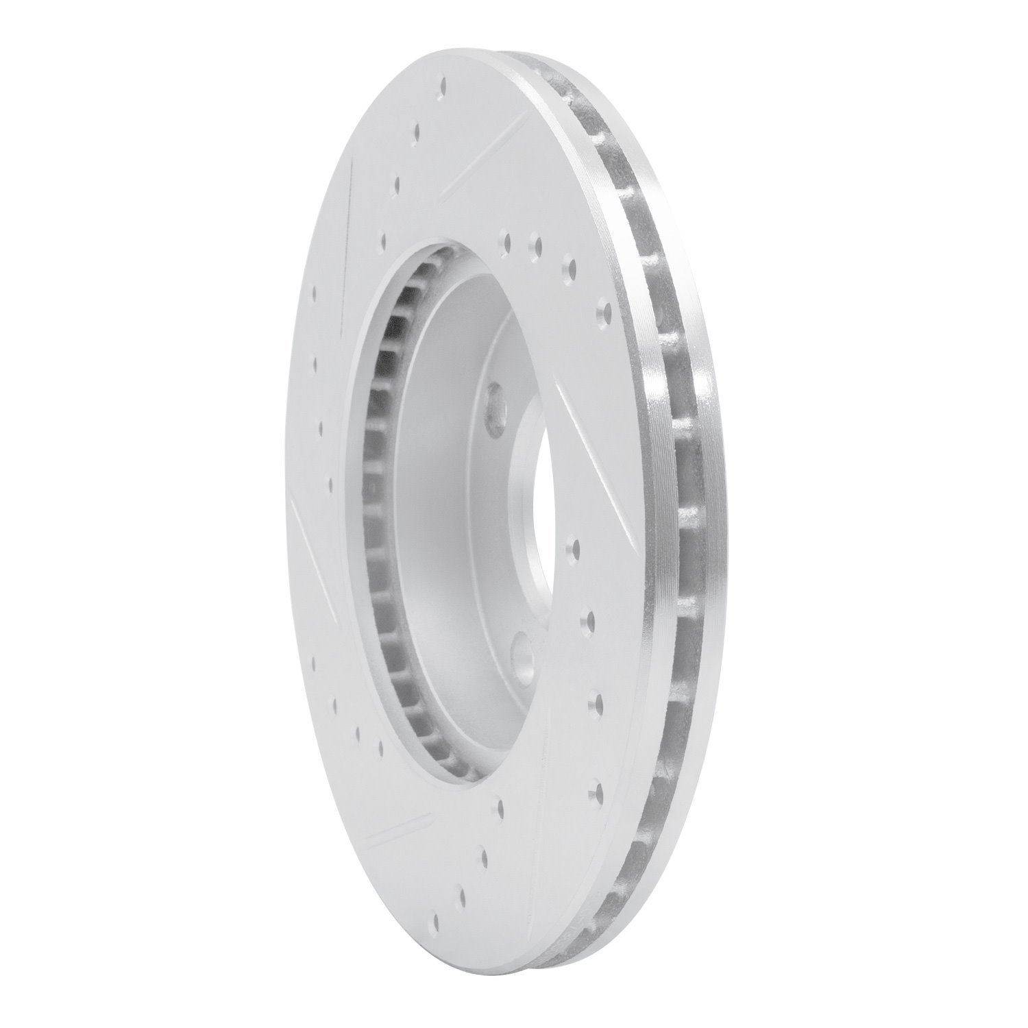 631-73000R Drilled/Slotted Brake Rotor [Silver], 1978-1992 Audi/Volkswagen, Position: Front Right