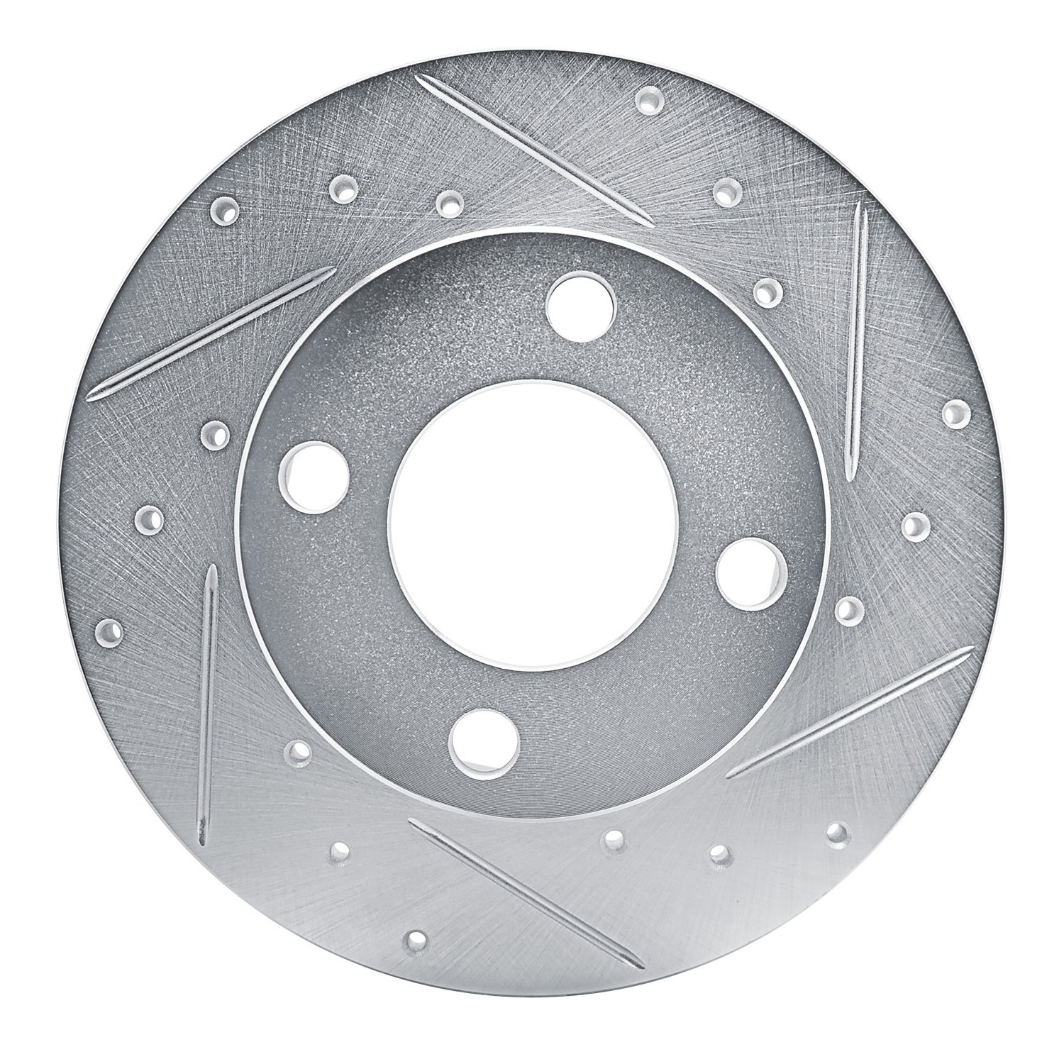 631-73003R Drilled/Slotted Brake Rotor [Silver], 1978-1985 Audi/Volkswagen, Position: Front Right