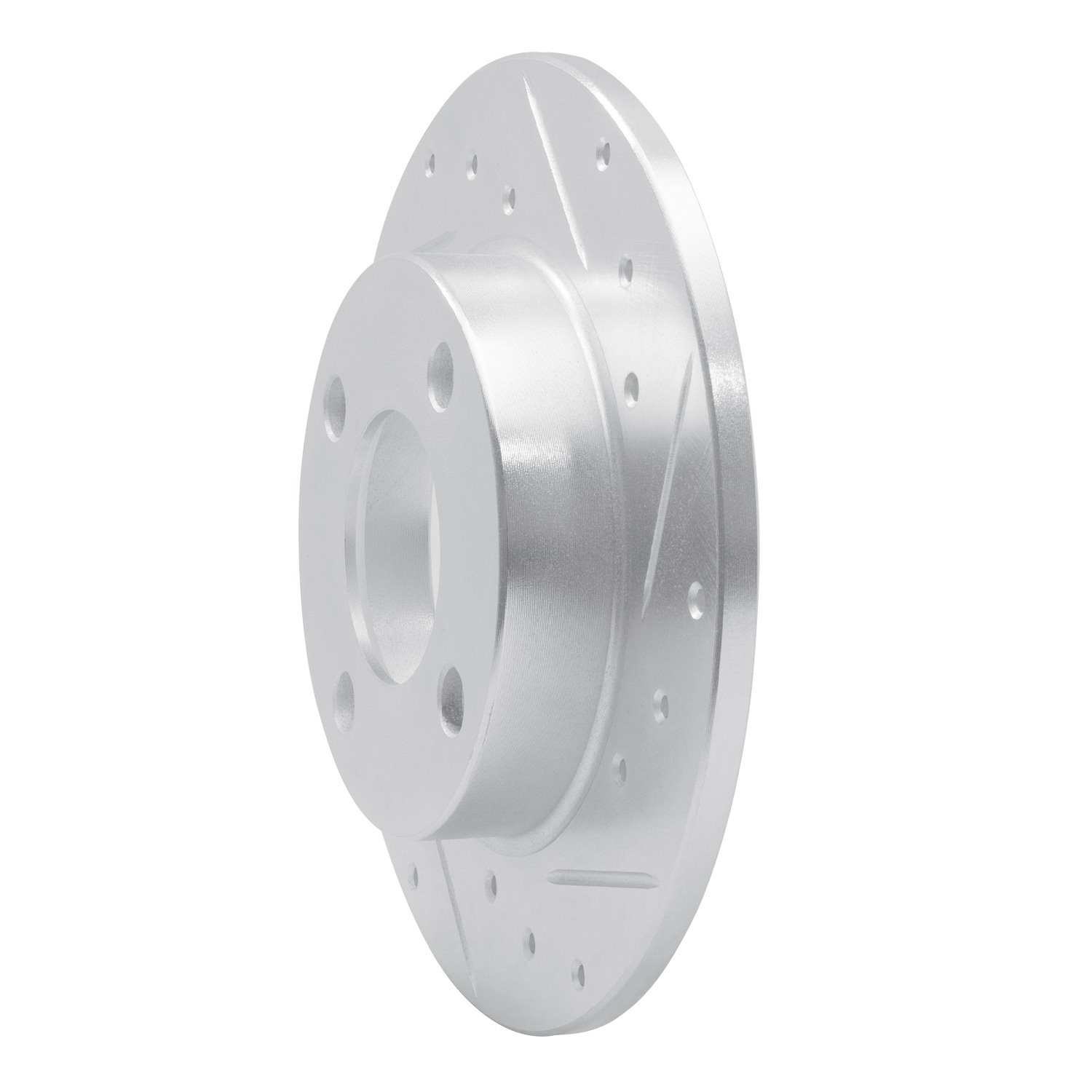631-73006R Drilled/Slotted Brake Rotor [Silver], 1984-1995 Audi/Volkswagen, Position: Rear Right