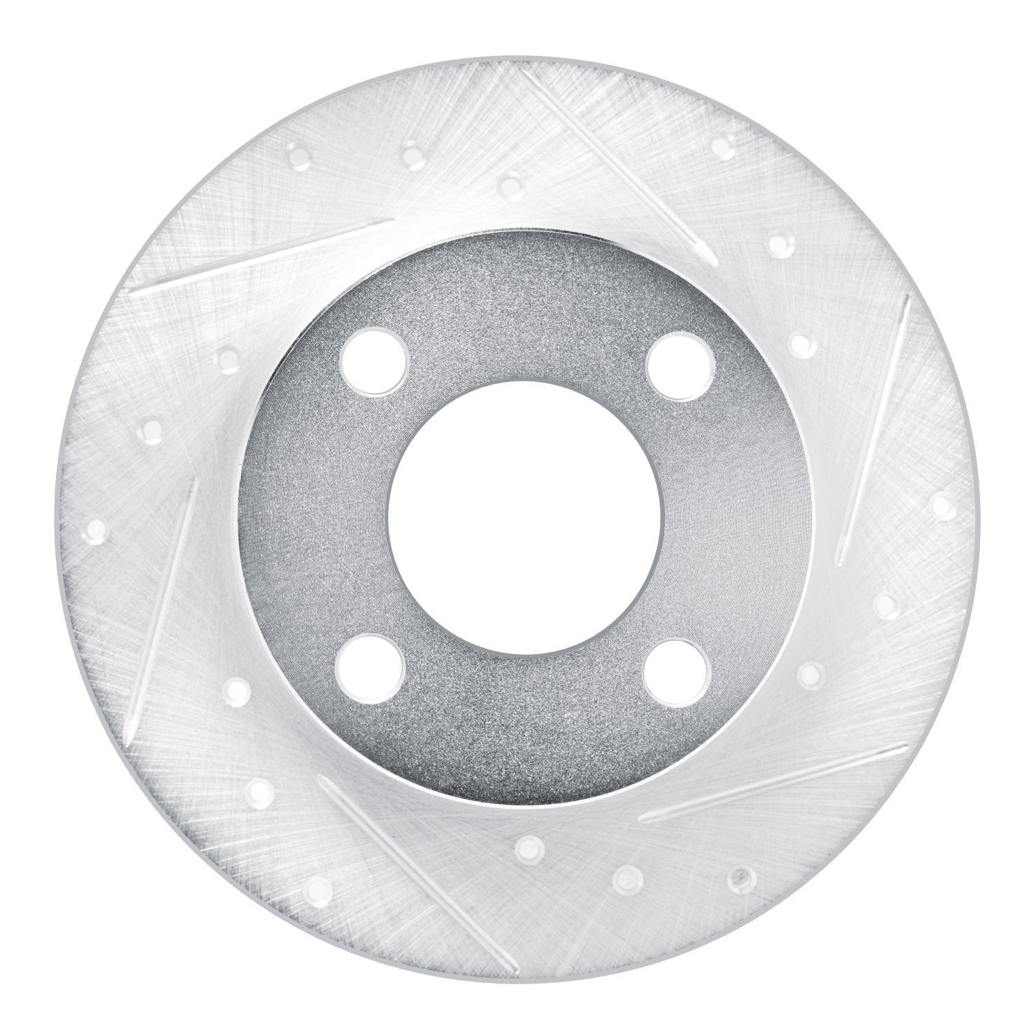 631-73012R Drilled/Slotted Brake Rotor [Silver], 1989-1991 Audi/Volkswagen, Position: Rear Right