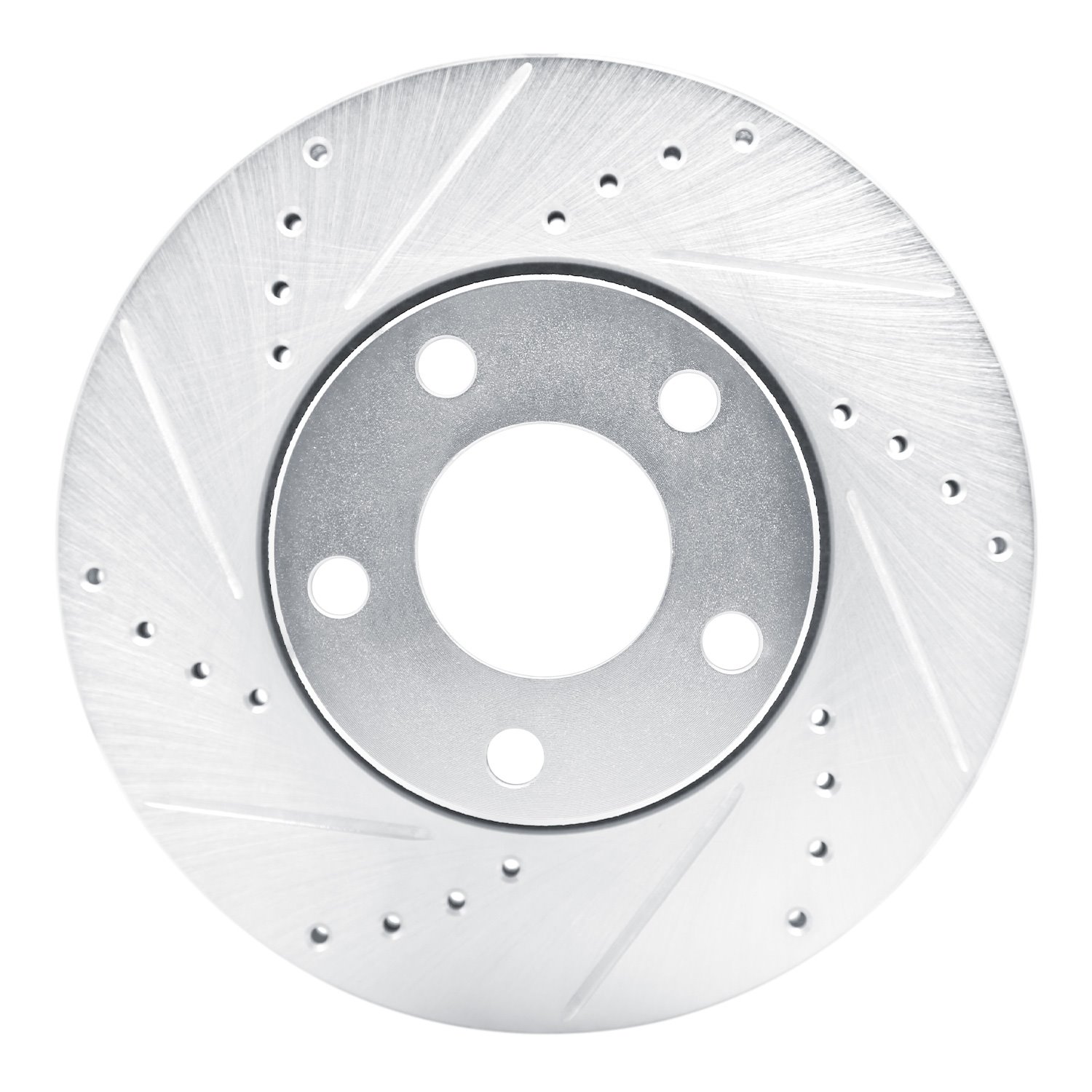 631-73014L Drilled/Slotted Brake Rotor [Silver], 1990-1997 Audi/Volkswagen, Position: Front Left