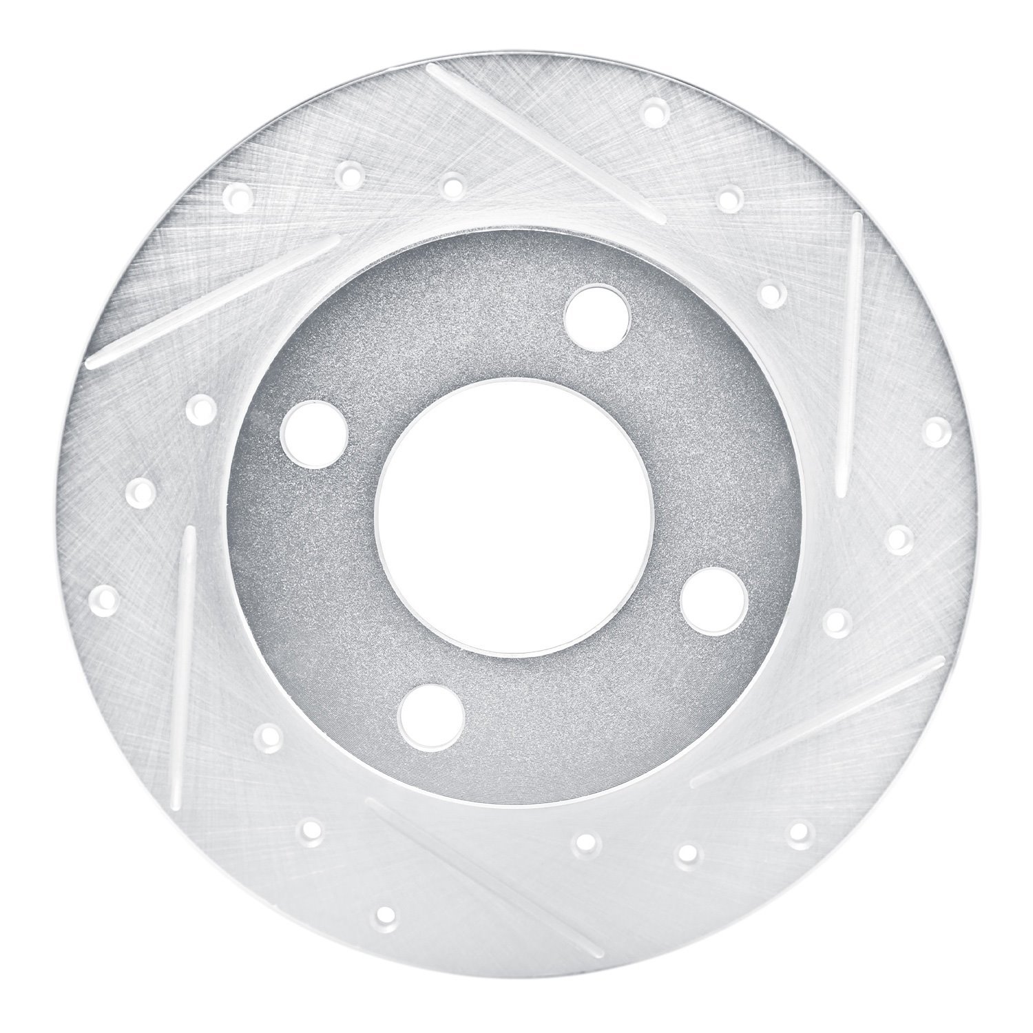 631-73015R Drilled/Slotted Brake Rotor [Silver], 1989-1991 Audi/Volkswagen, Position: Rear Right