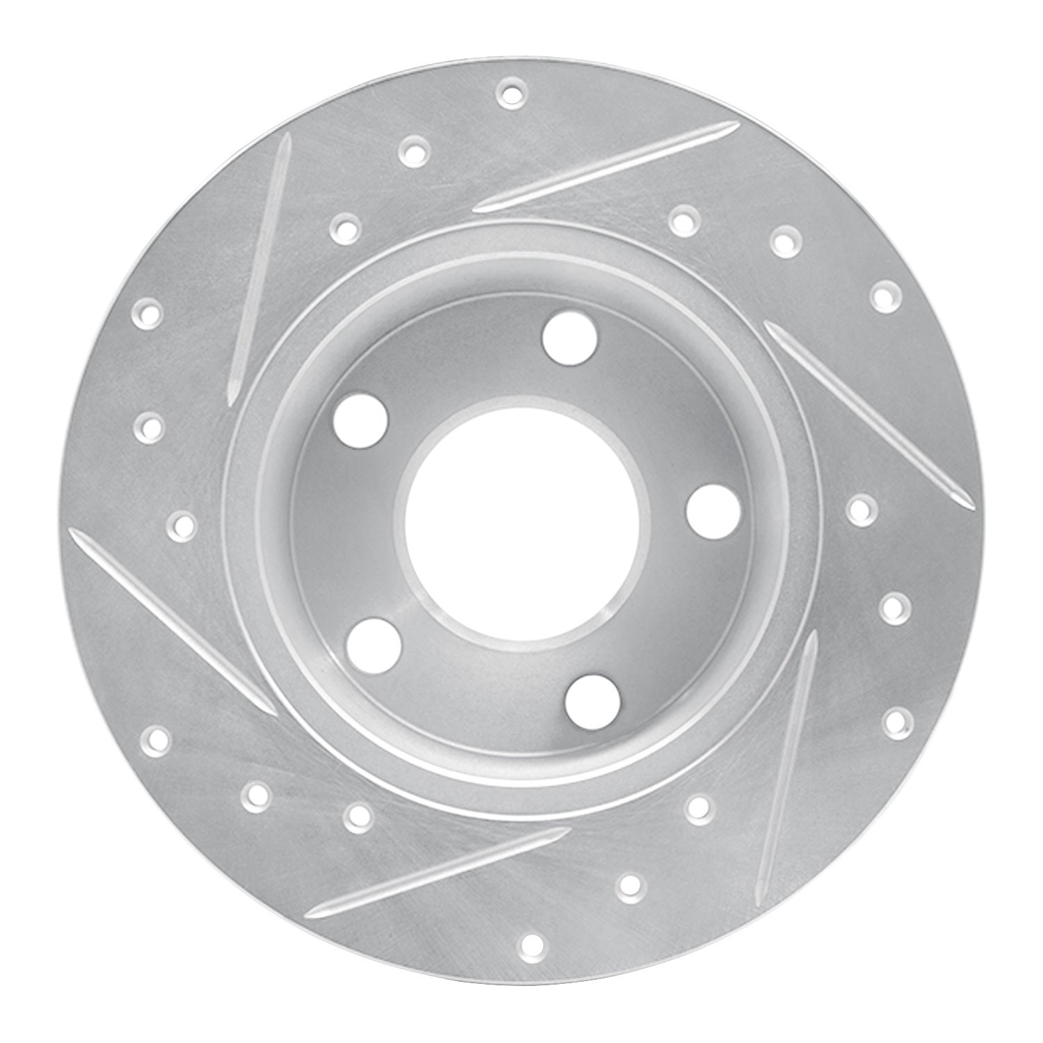 631-73021R Drilled/Slotted Brake Rotor [Silver], 1999-2002 Audi/Volkswagen, Position: Rear Right