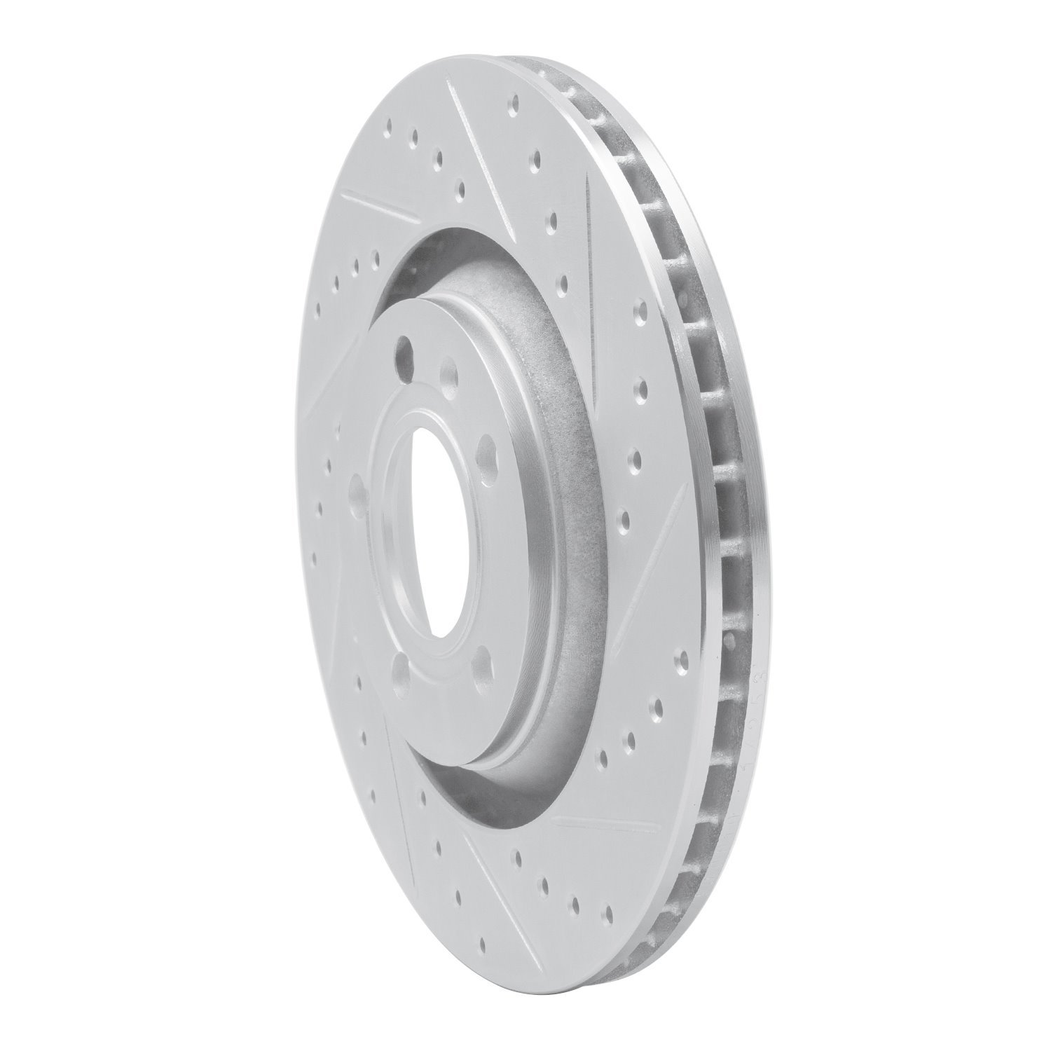 631-73032R Drilled/Slotted Brake Rotor [Silver], 2004-2009 Audi/Volkswagen, Position: Rear Right
