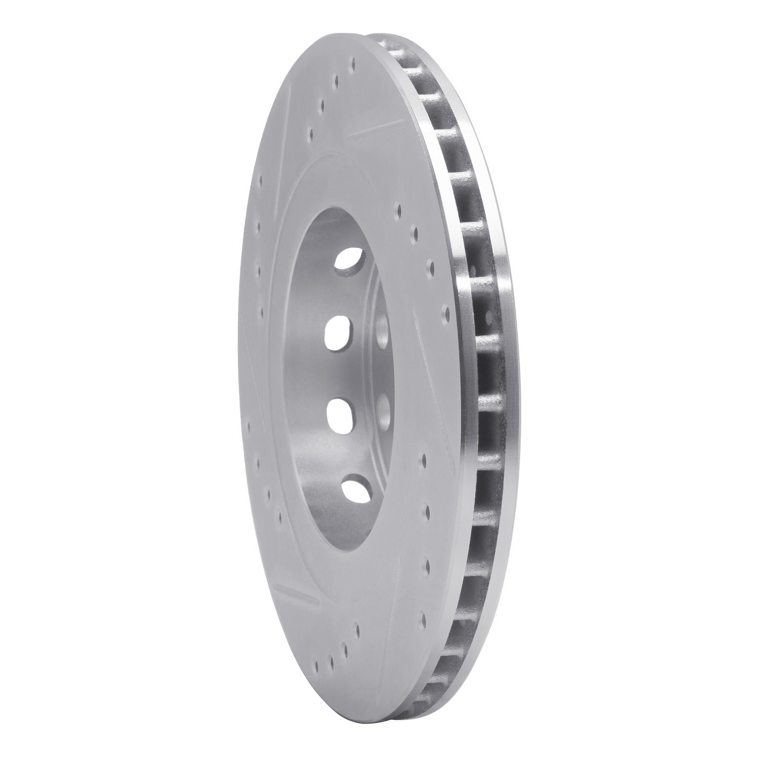 631-73033R Drilled/Slotted Brake Rotor [Silver], 2004-2005 Audi/Volkswagen, Position: Rear Right