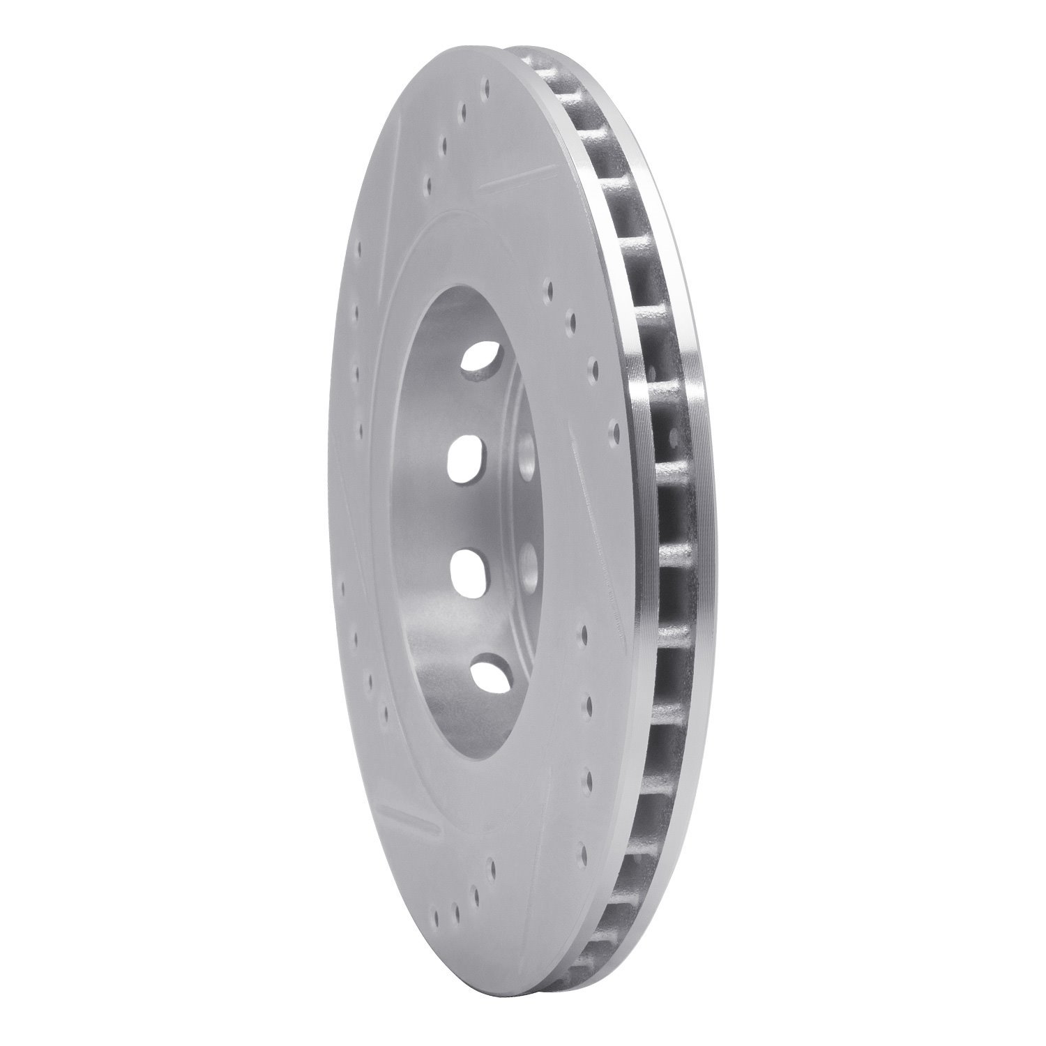 Drilled/Slotted Brake Rotor [Silver], 2004-2005 Audi/Volkswagen