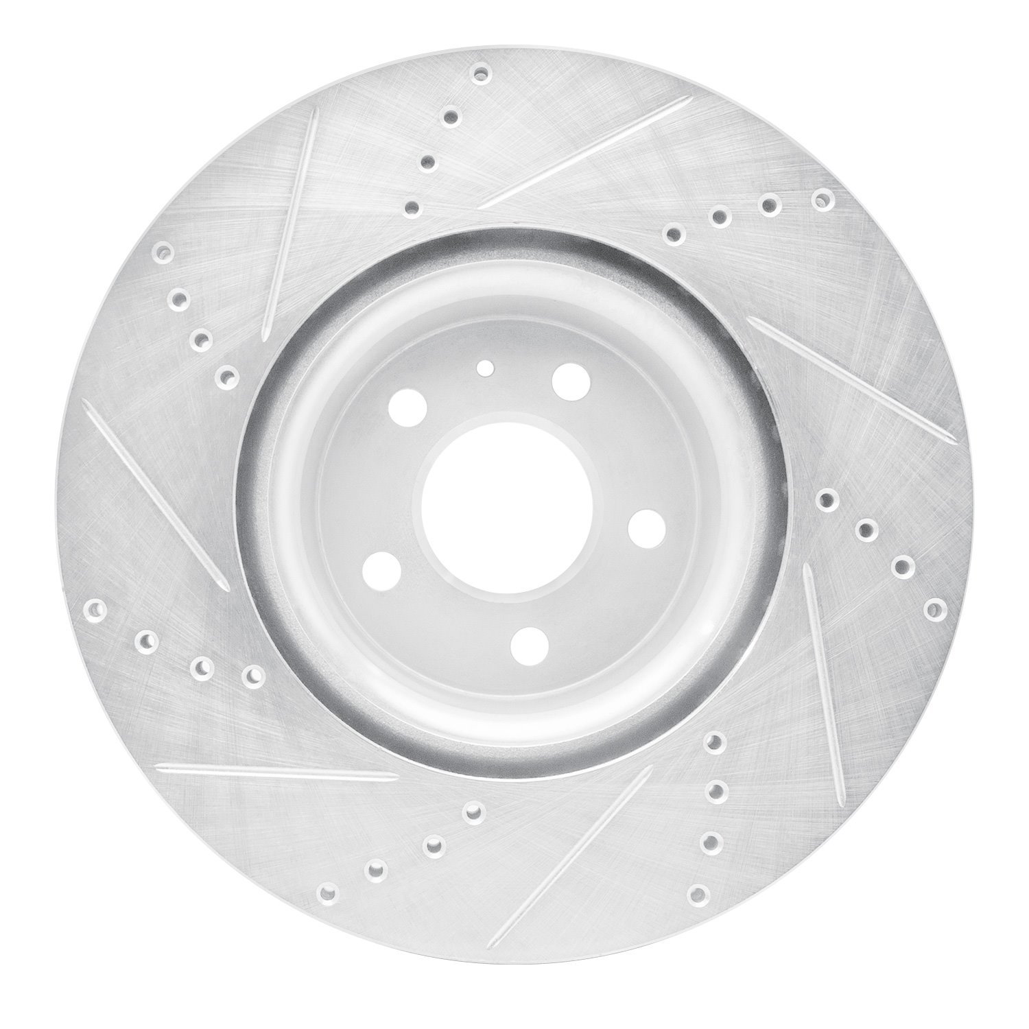 631-73067R Drilled/Slotted Brake Rotor [Silver], 2012-2020 Multiple Makes/Models, Position: Front Right