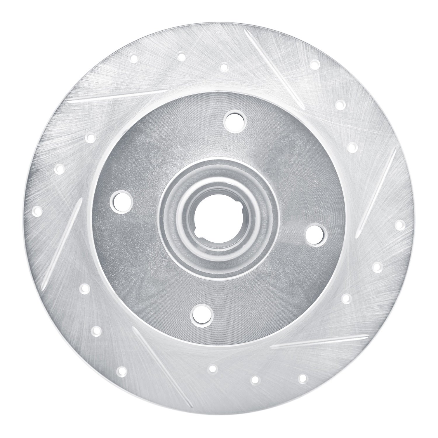 631-74003R Drilled/Slotted Brake Rotor [Silver], 1965-1974 Audi/Volkswagen, Position: Front Right