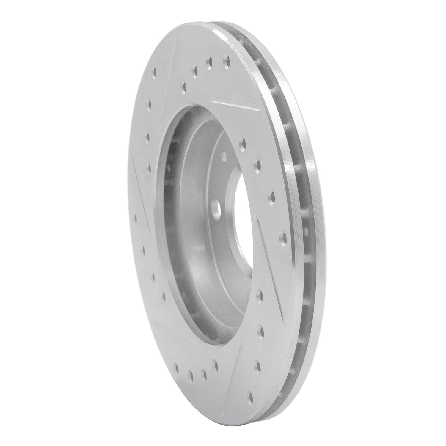 631-74004R Drilled/Slotted Brake Rotor [Silver], 1980-2009 Audi/Volkswagen, Position: Front Right