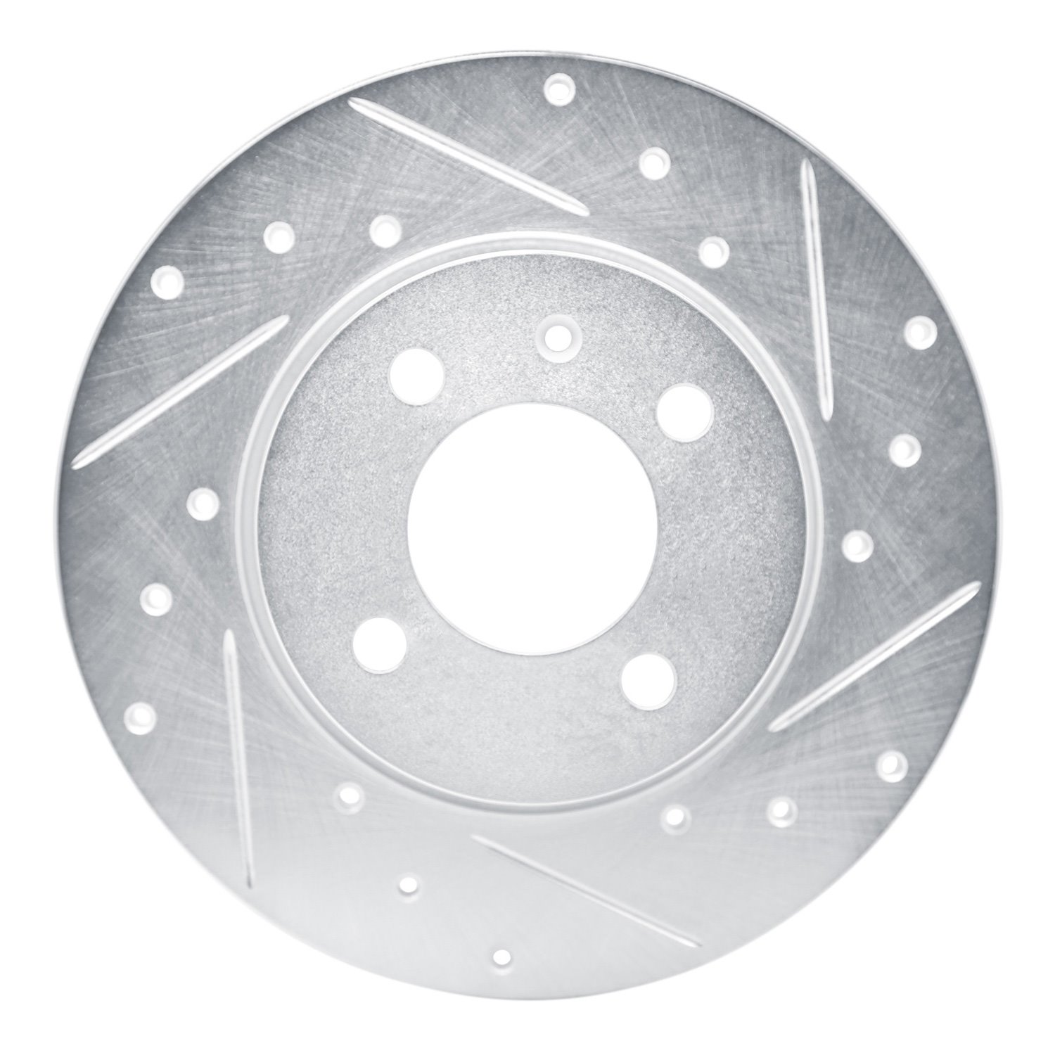 631-74013R Drilled/Slotted Brake Rotor [Silver], 1984-1997 Audi/Volkswagen, Position: Front Right