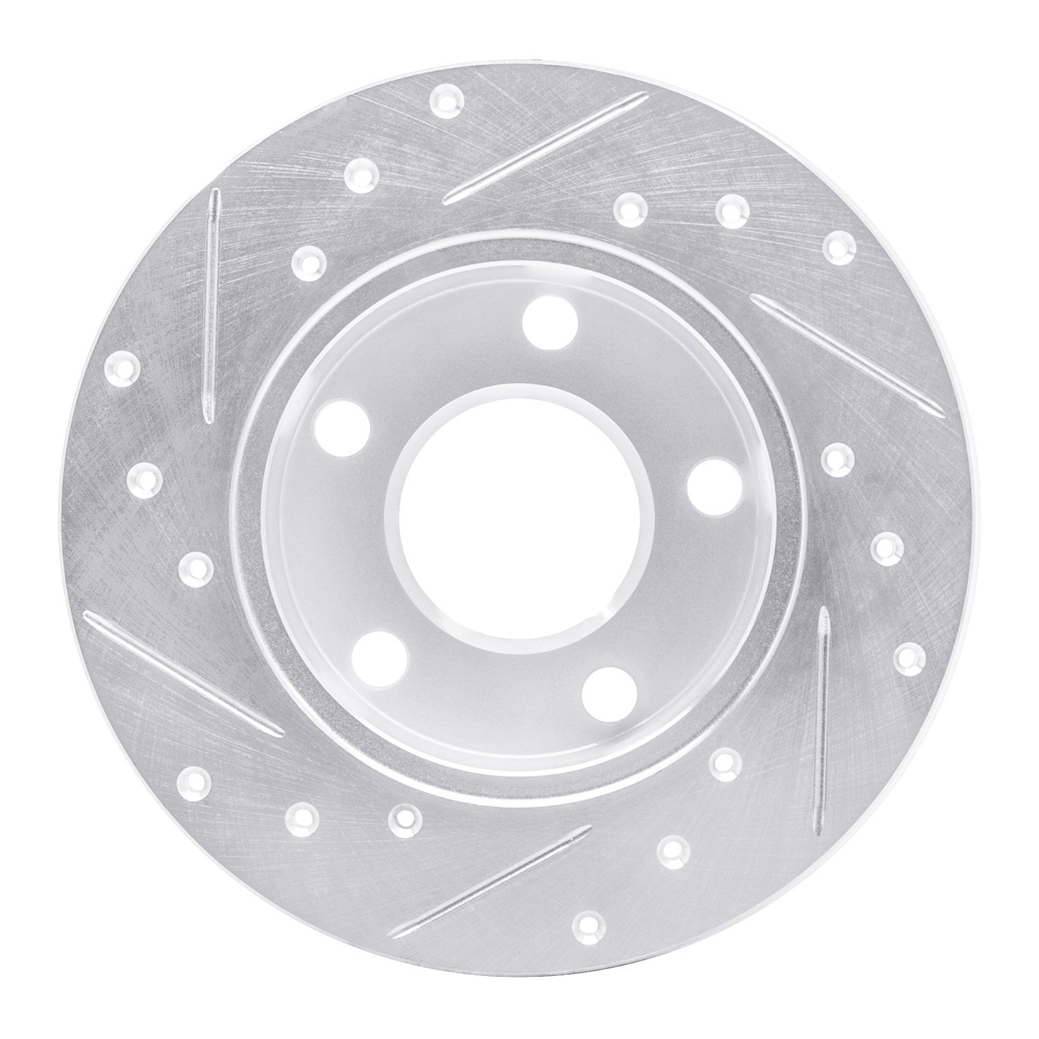 631-74014R Drilled/Slotted Brake Rotor [Silver], 1996-2005 Audi/Volkswagen, Position: Rear Right