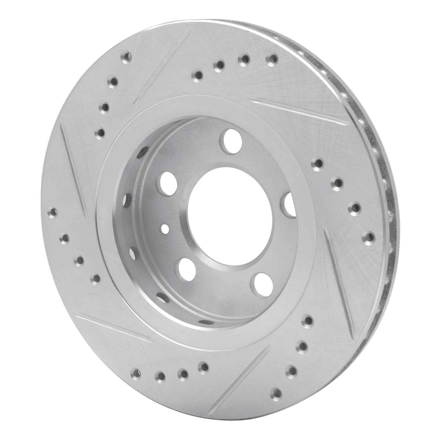 631-74022R Drilled/Slotted Brake Rotor [Silver], 2000-2006 Audi/Volkswagen, Position: Rear Right