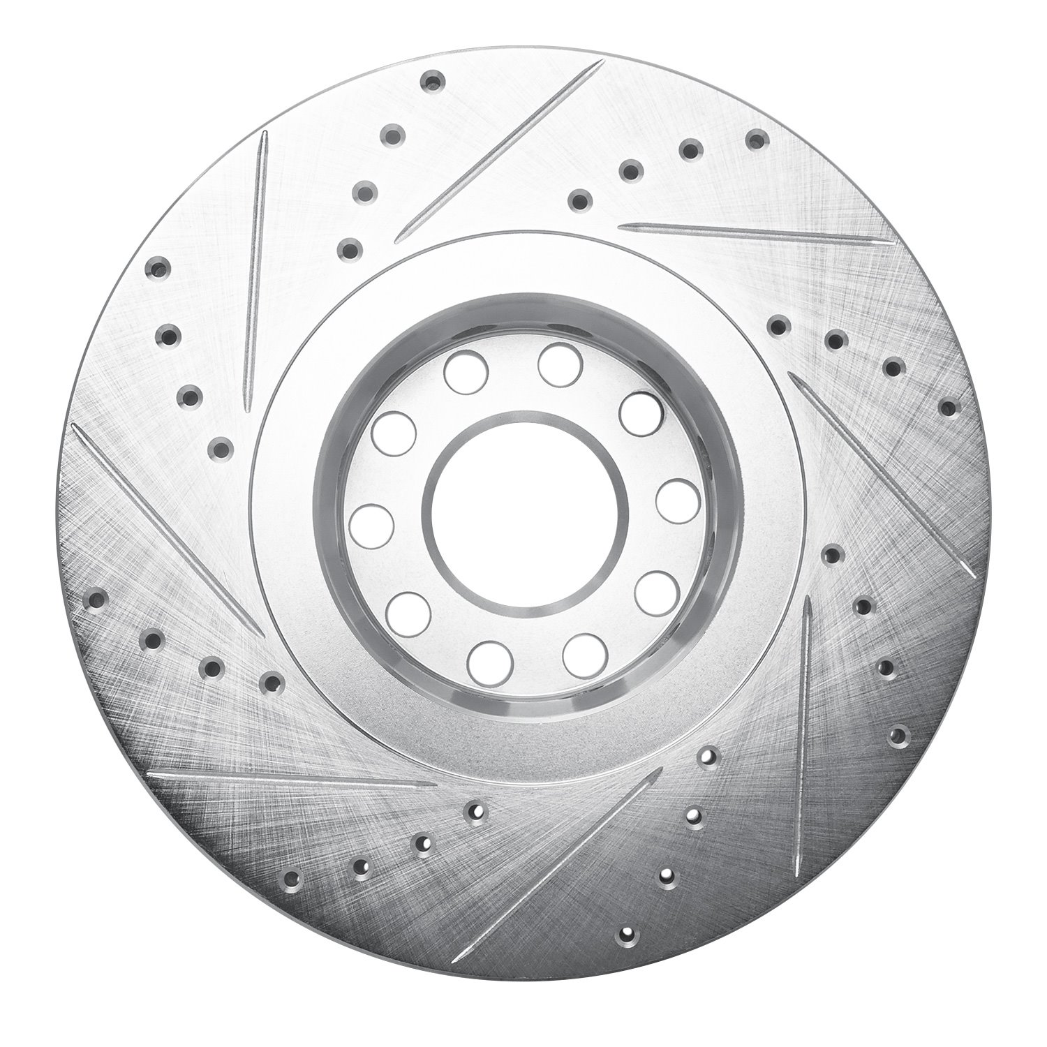 631-74024R Drilled/Slotted Brake Rotor [Silver], 2002-2005 Audi/Volkswagen, Position: Front Right