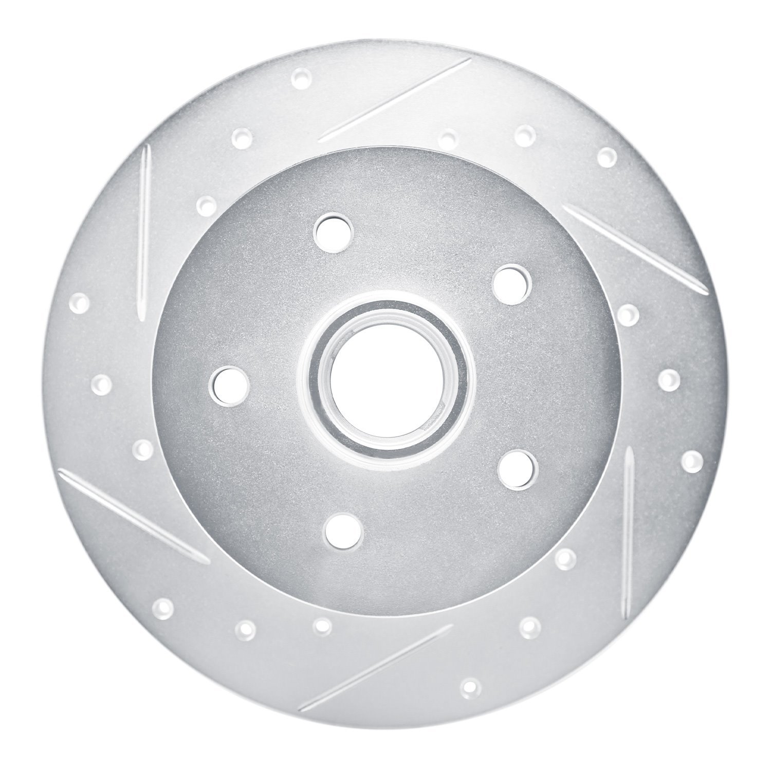 631-74039L Drilled/Slotted Brake Rotor [Silver], 1986-1991 Audi/Volkswagen, Position: Front Left