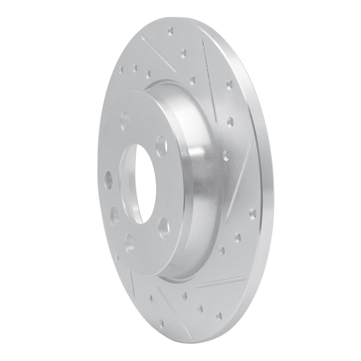 631-74044R Drilled/Slotted Brake Rotor [Silver], 1996-2000 Audi/Volkswagen, Position: Rear Right