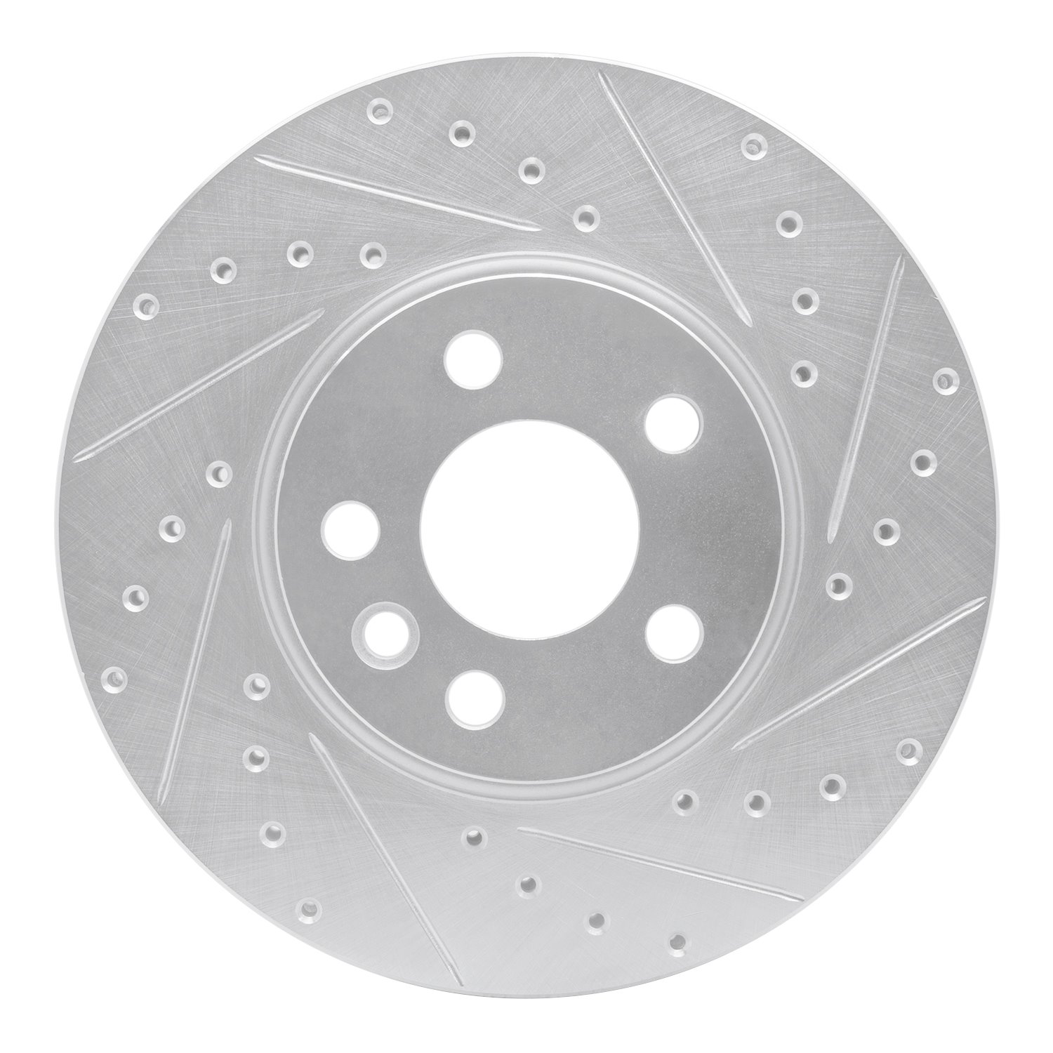 631-74045R Drilled/Slotted Brake Rotor [Silver], 2001-2003 Audi/Volkswagen, Position: Front Right