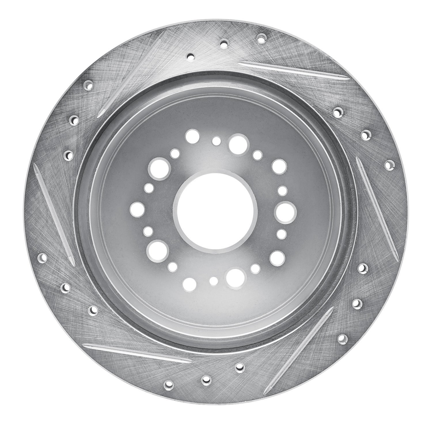 Drilled/Slotted Brake Rotor [Silver], 1992-1998 Lexus/Toyota/Scion