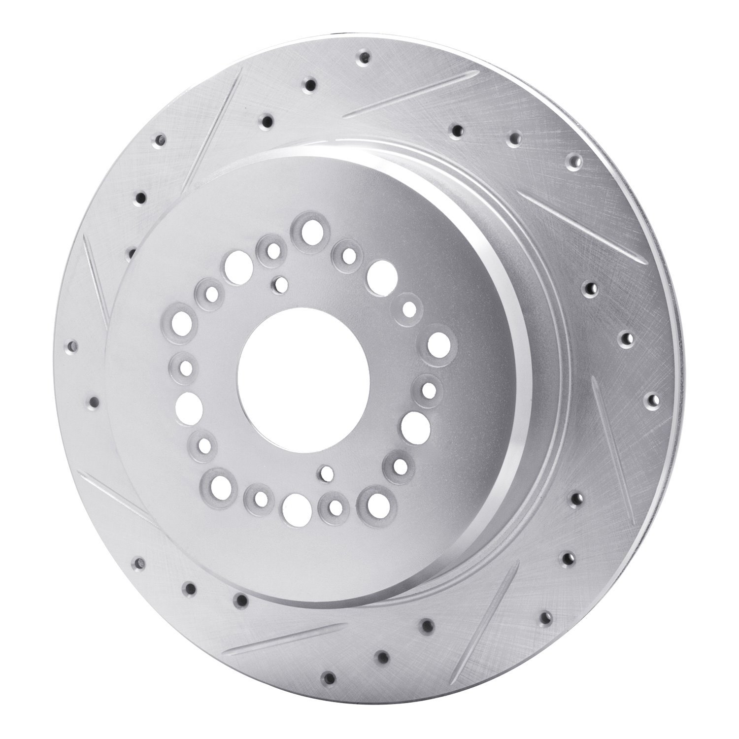 631-75006L Drilled/Slotted Brake Rotor [Silver], 1992-2000 Lexus/Toyota/Scion, Position: Rear Left