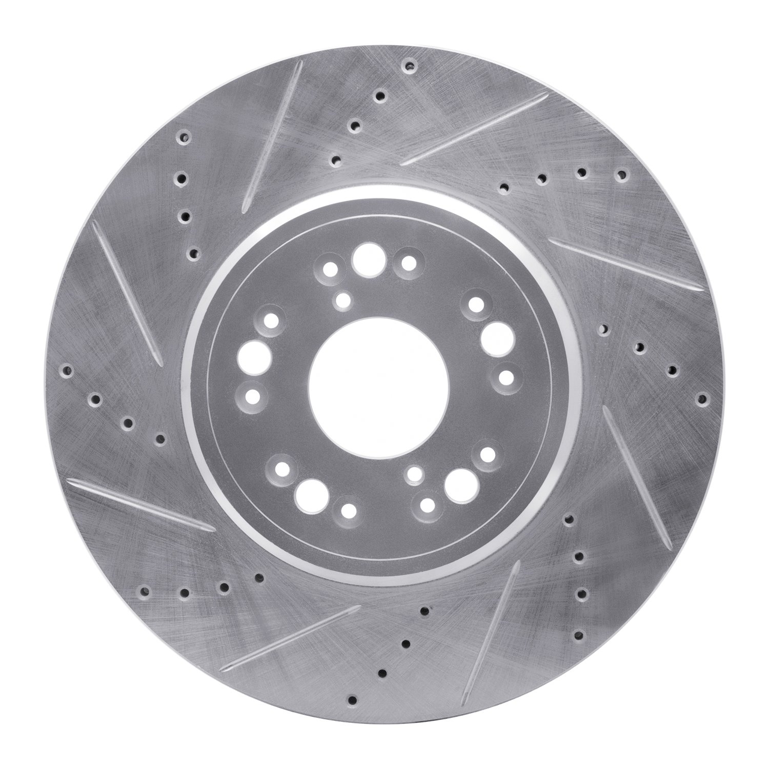 631-75008L Drilled/Slotted Brake Rotor [Silver], 1995-2000 Lexus/Toyota/Scion, Position: Front Left