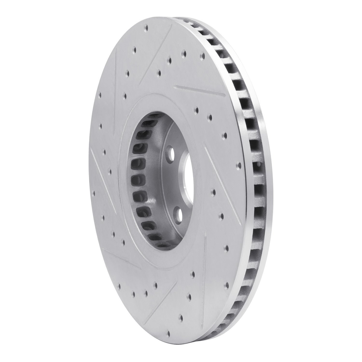 631-75012D Drilled/Slotted Brake Rotor [Silver], 2006-2020 Lexus/Toyota/Scion, Position: Left Front