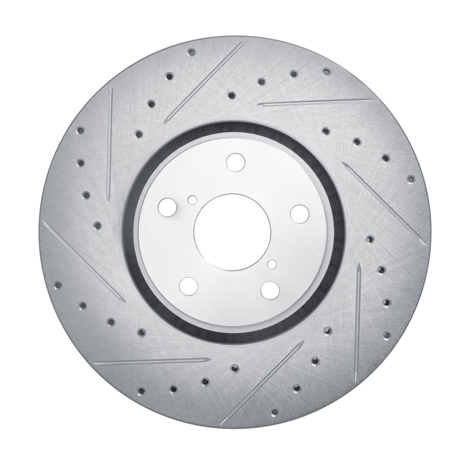 631-75023D Drilled/Slotted Brake Rotor [Silver], 2007-2011 Lexus/Toyota/Scion, Position: Left Front